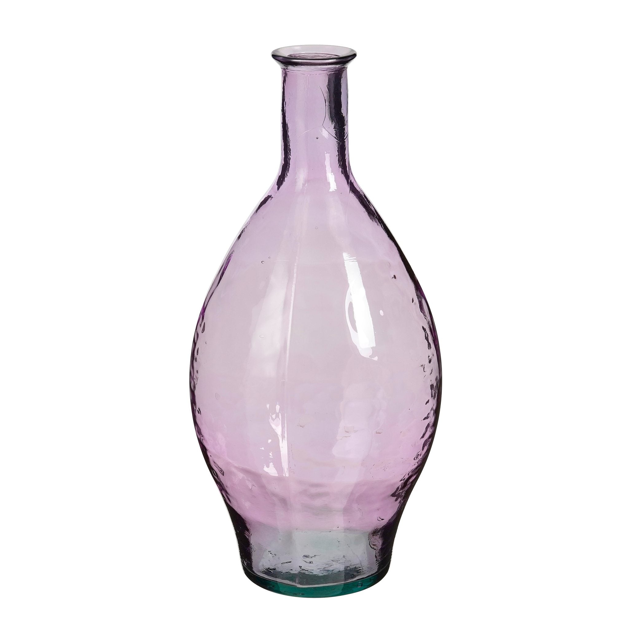 Mica Decorations Vaas Kyara - 28x28x60 cm - Gerecycled glas - Paars