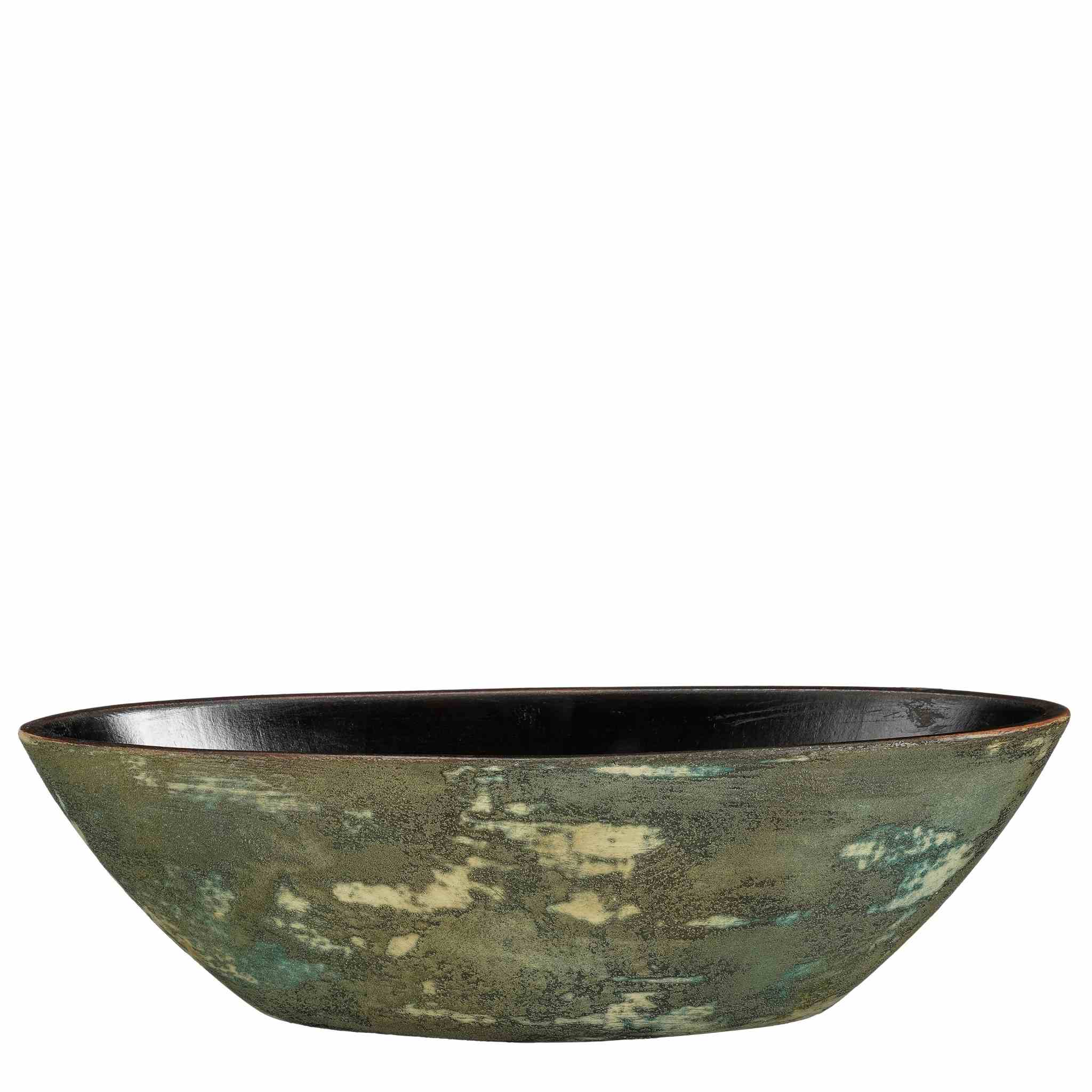 Mica Decorations Bloempot Olaf - 48x19x15 cm - Terracotta - Licht Groen