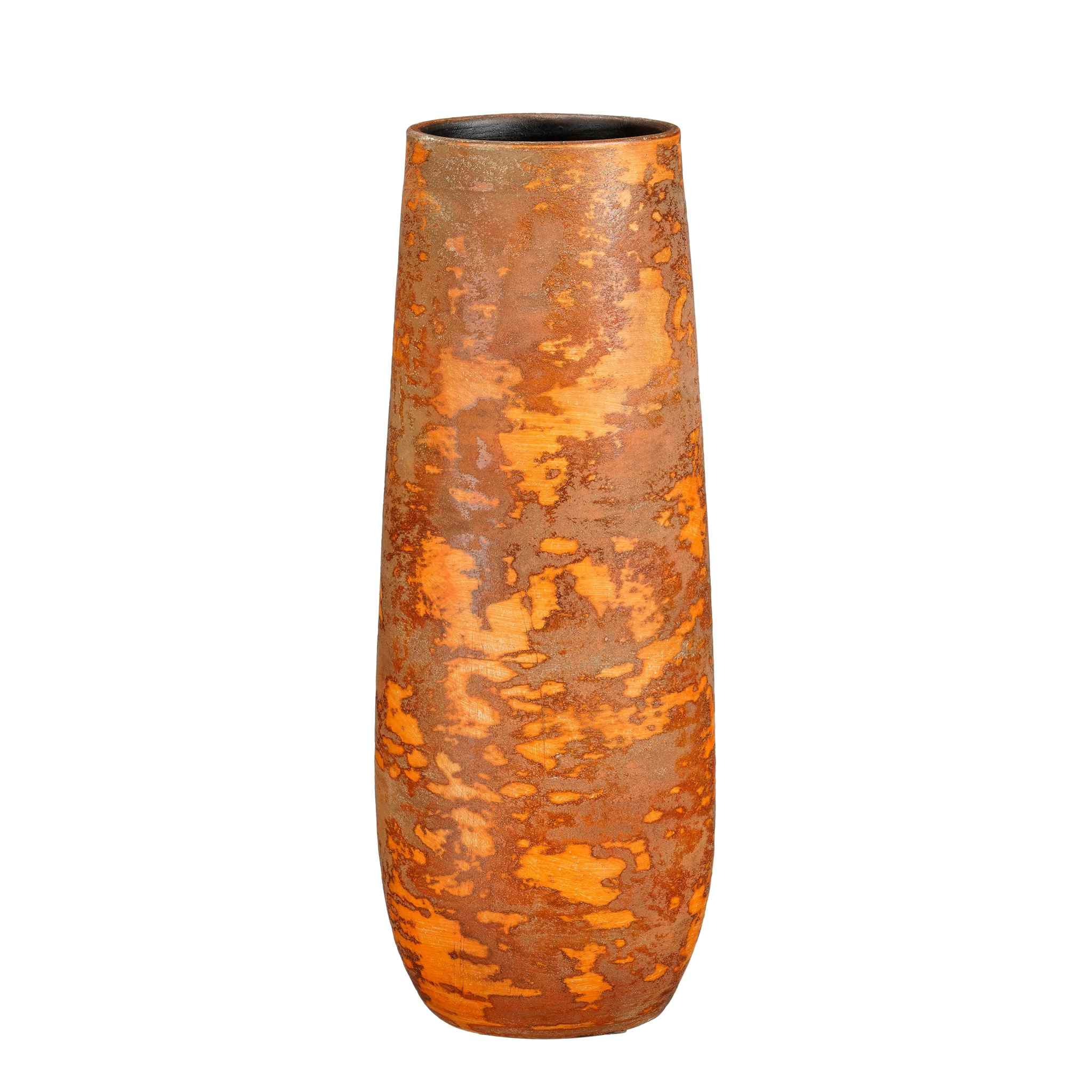 Mica Decorations Bloempot Olaf - 21x21x55 cm - Terracotta - Roest