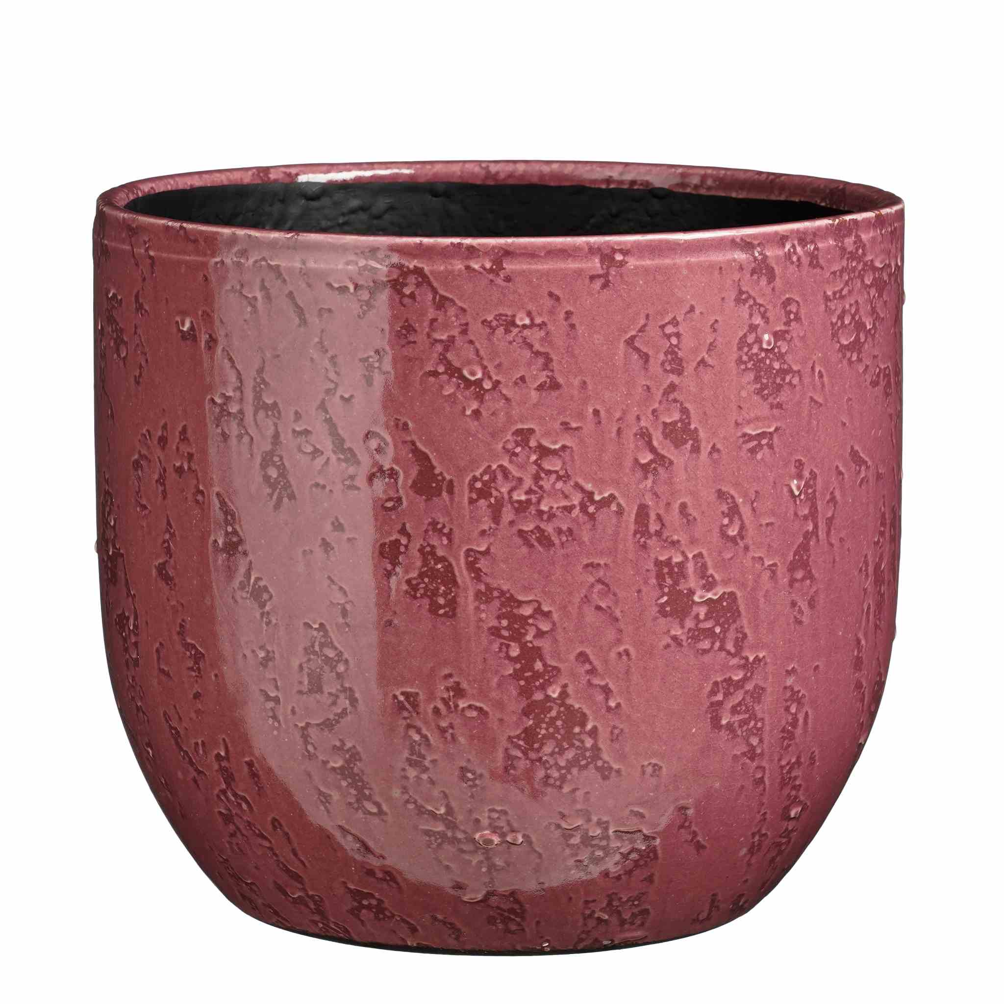 Mica Decorations Bloempot Sandro - 29x29x25 cm - Keramiek - Paars
