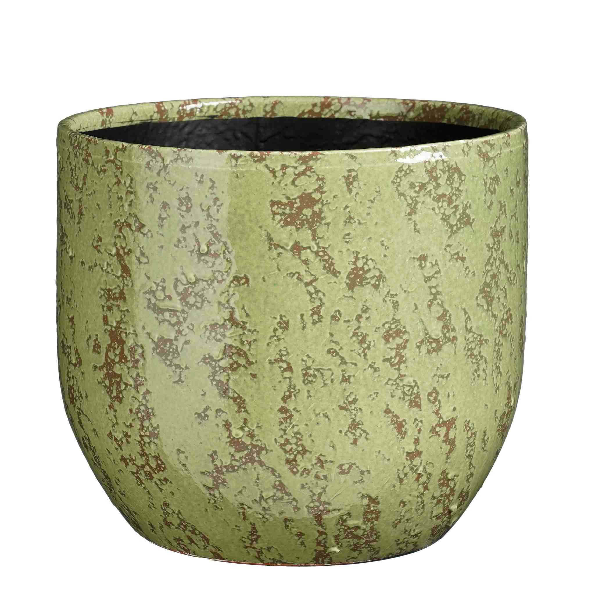 Mica Decorations Bloempot Sandro - 29x29x25 cm - Keramiek - Groen