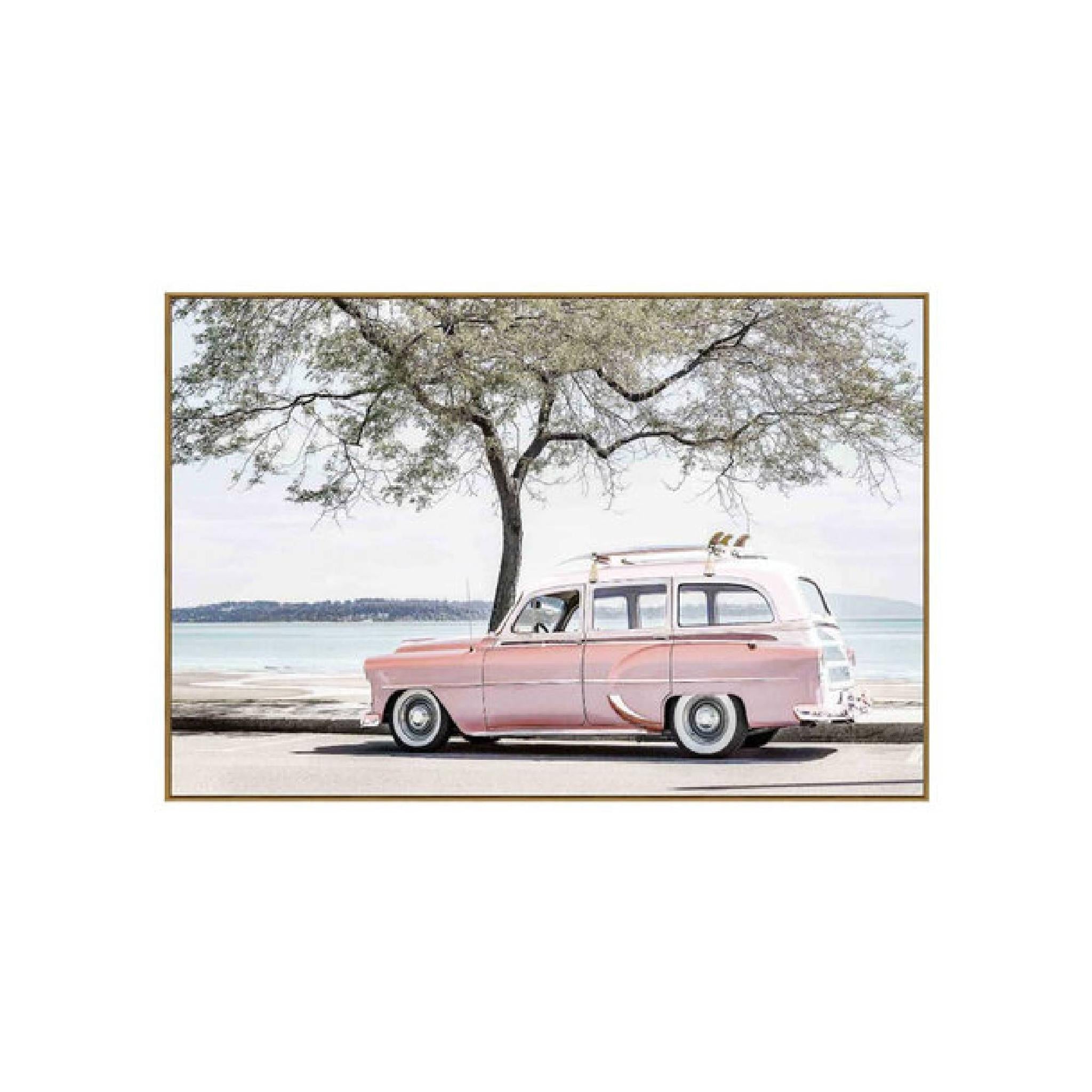 PTMD Wandpaneel Pink Perfect - 120x3x80 cm - Glas - Roze
