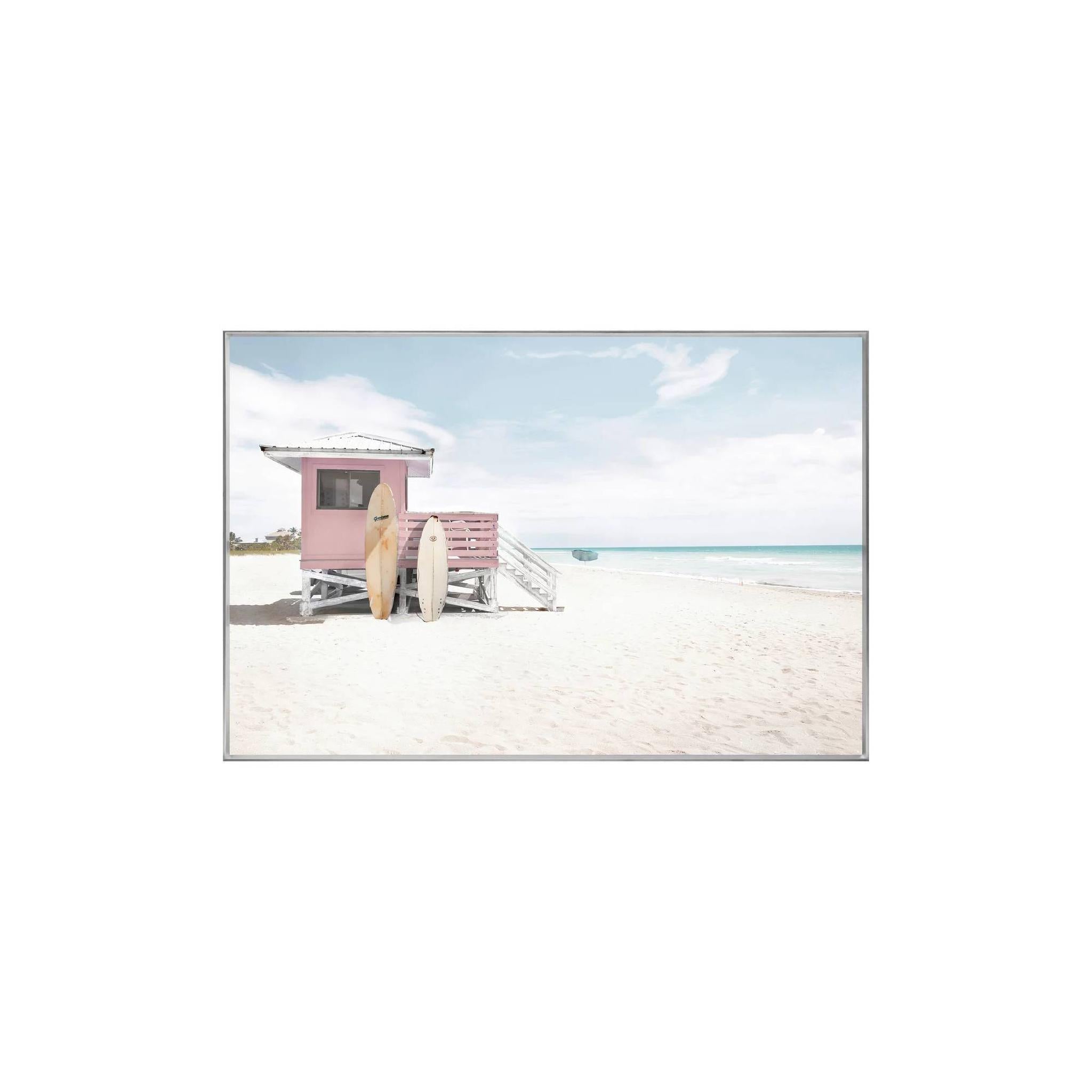 PTMD Wandpaneel Beach House - 120x3x80 cm - Glas - Multi