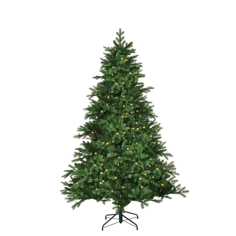 Black Box Kunstkerstboom Brampton - 142x142x215 cm - PVC - Groen - 260LED