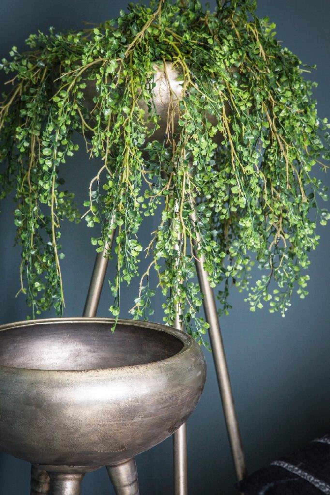 PTMD Genesis Bloempot Op Poten - 61 x 56 x 139,5 cm - Metaal - Grijs