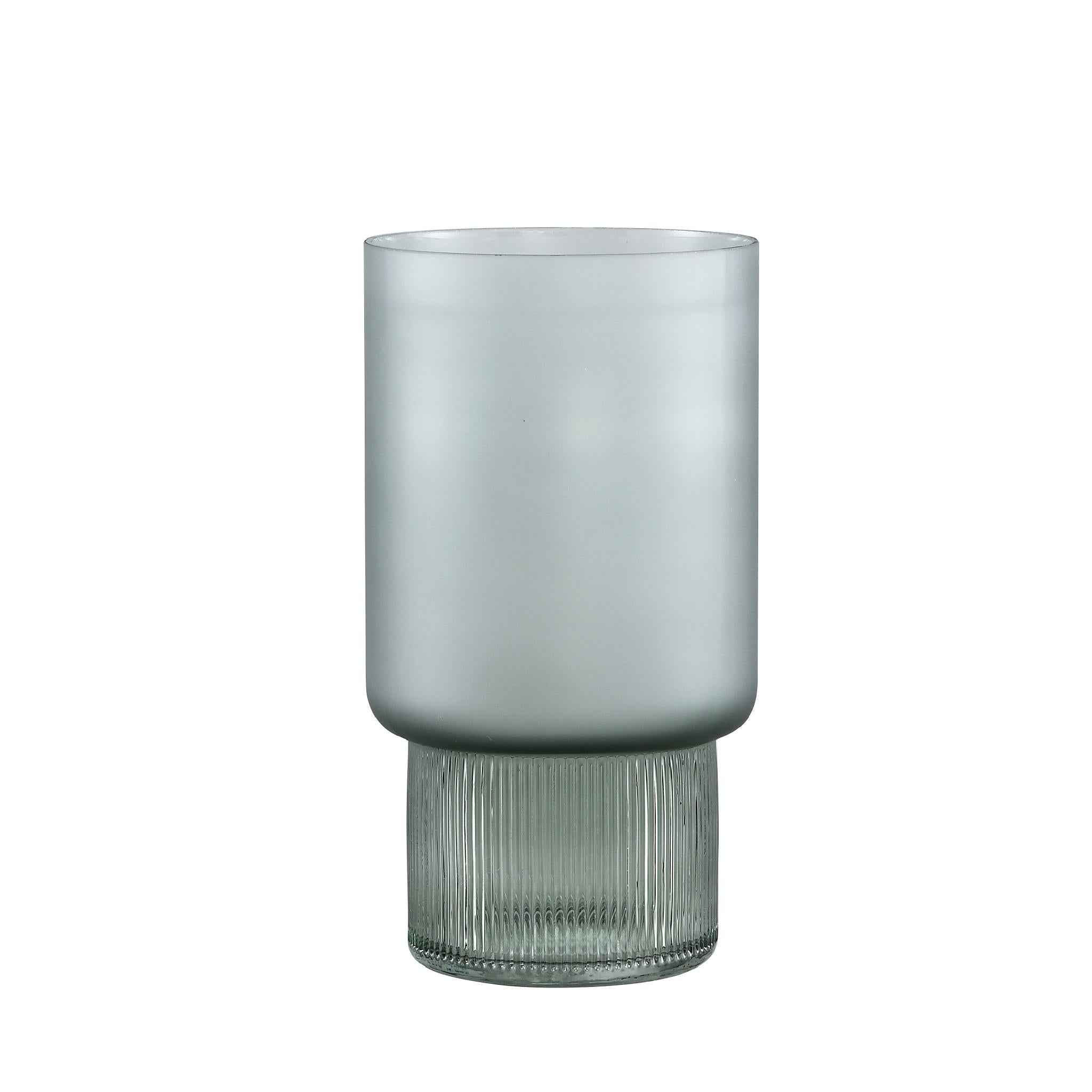 PTMD Kandis Ronde Vaas - H25,5 x Ø14 cm - Glas - Groen