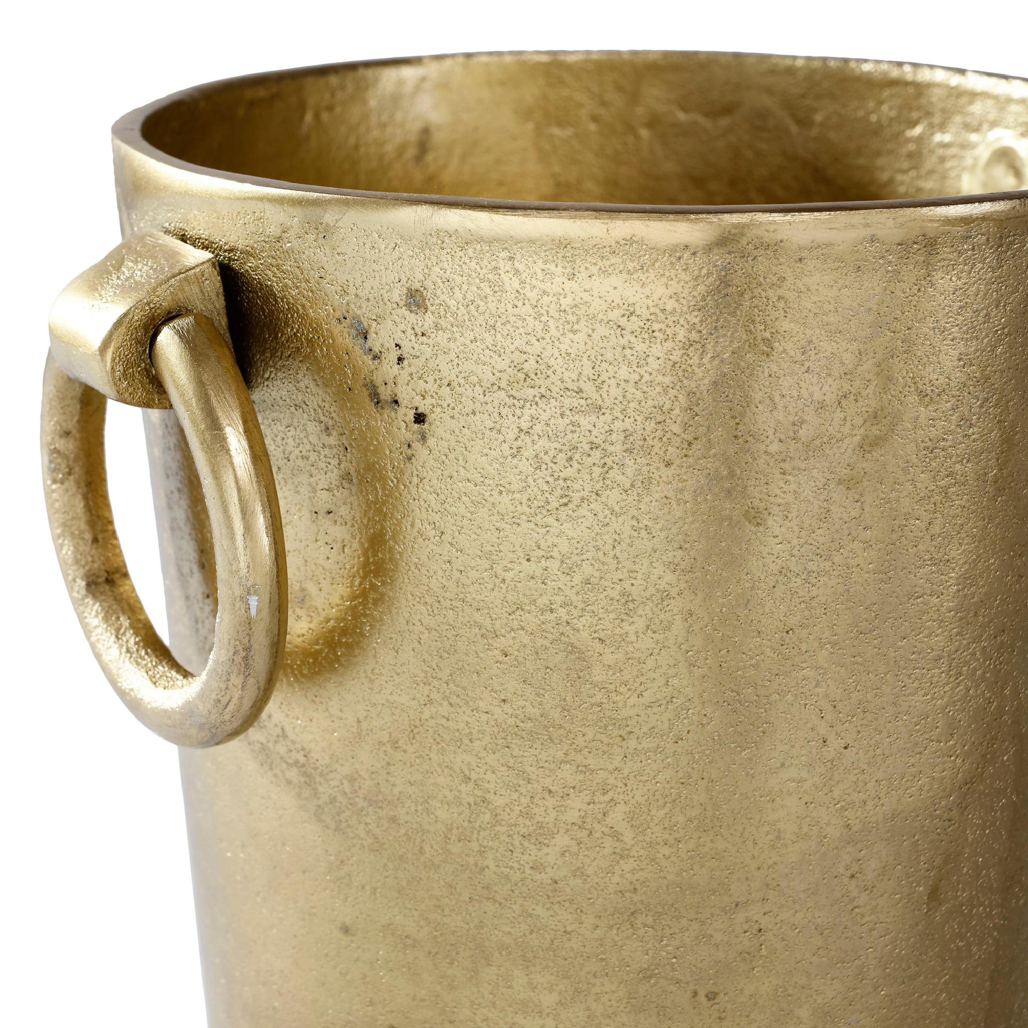 PTMD Zantos Ronde Wijnkoeler - 20 x 16,5 x 20 cm - Aluminium - Goud