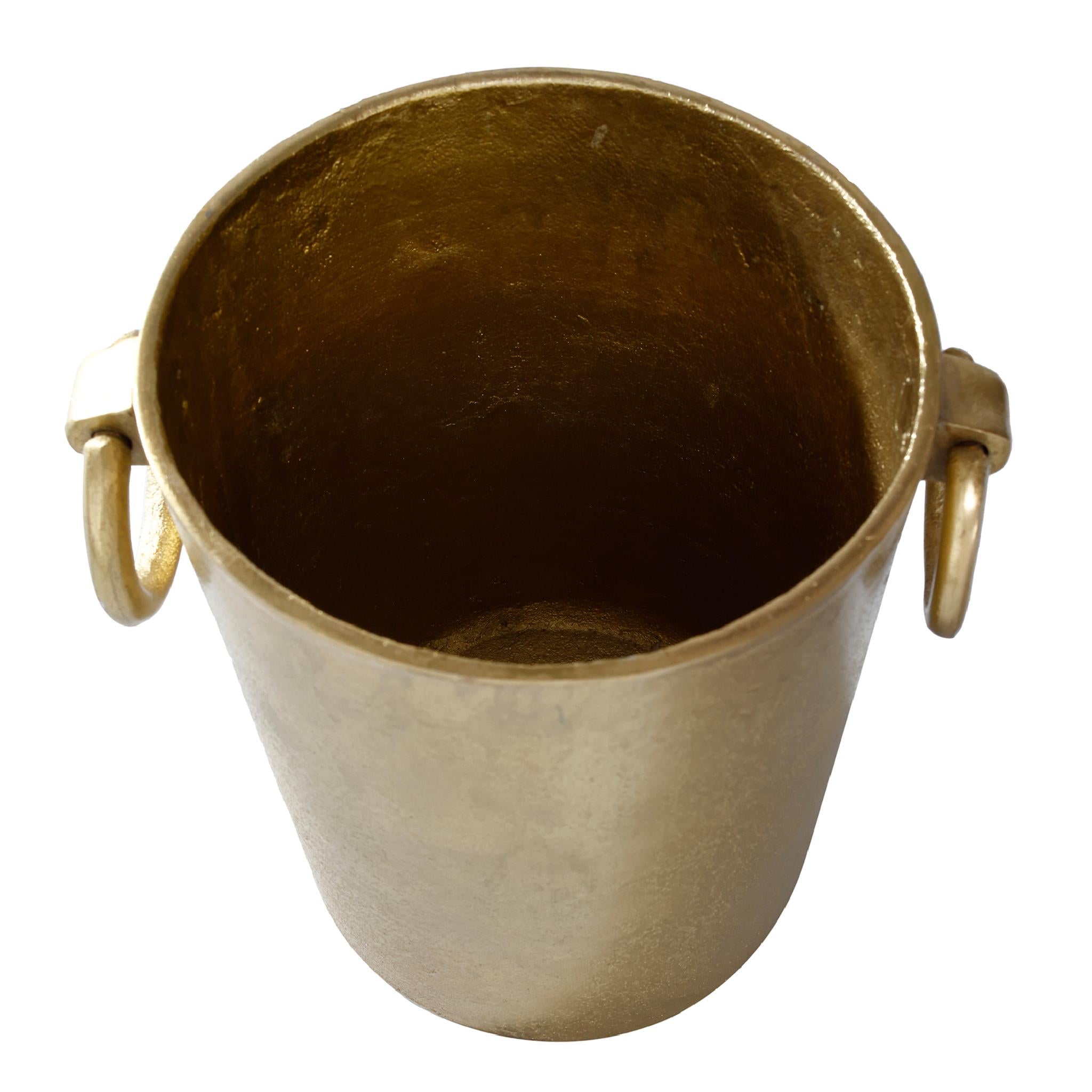 PTMD Zantos Ronde Wijnkoeler - 20 x 16,5 x 20 cm - Aluminium - Goud