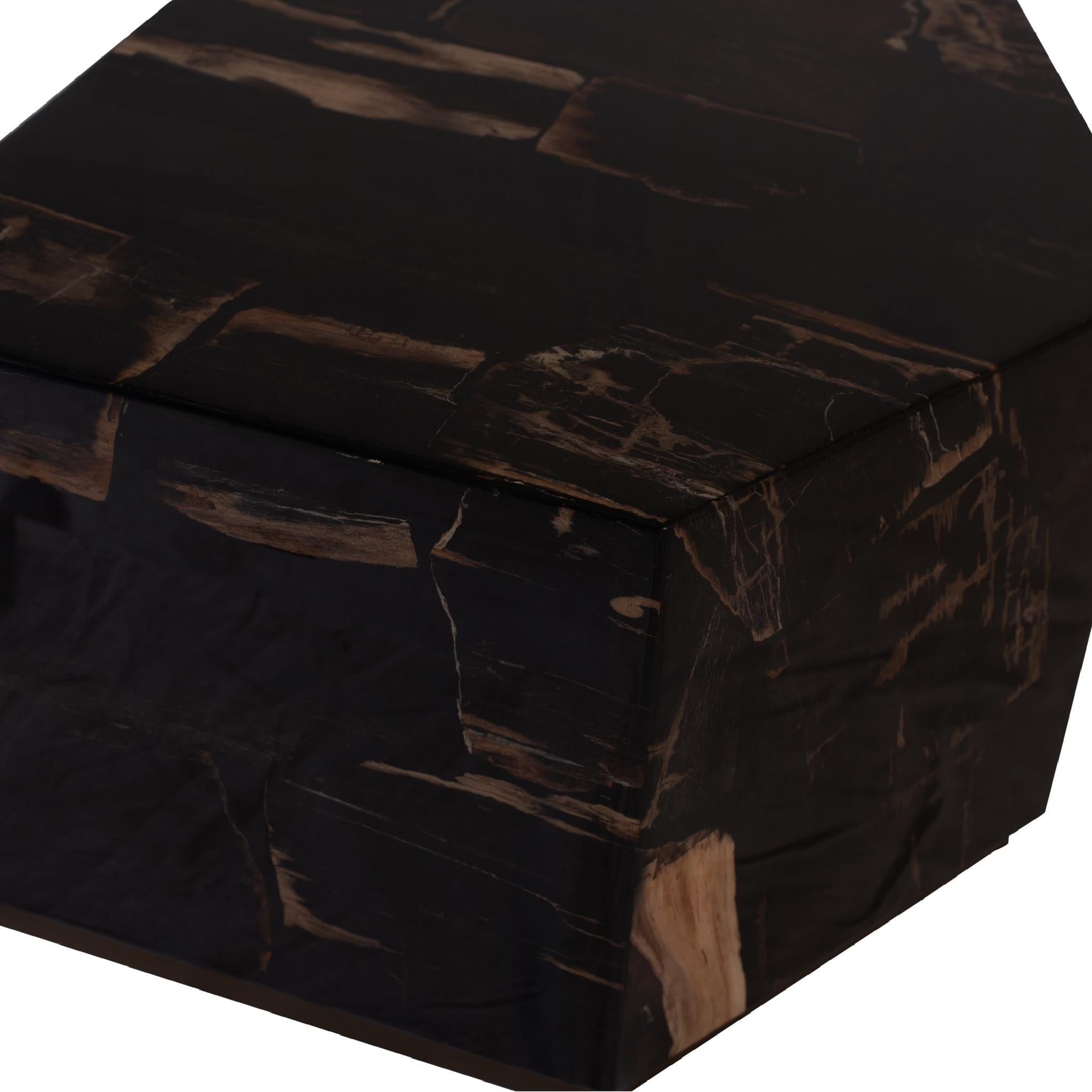 PTMD Rayn Salotnafel - 66 x 53 x 35 cm - Hout - Zwart