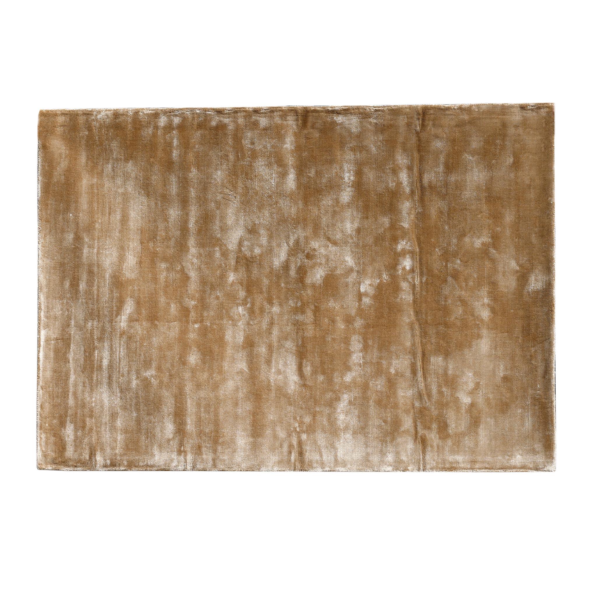 PTMD Flavia Rechthoekig Tapijt - 160 x 230 x 1 cm - Viscose - Bruin