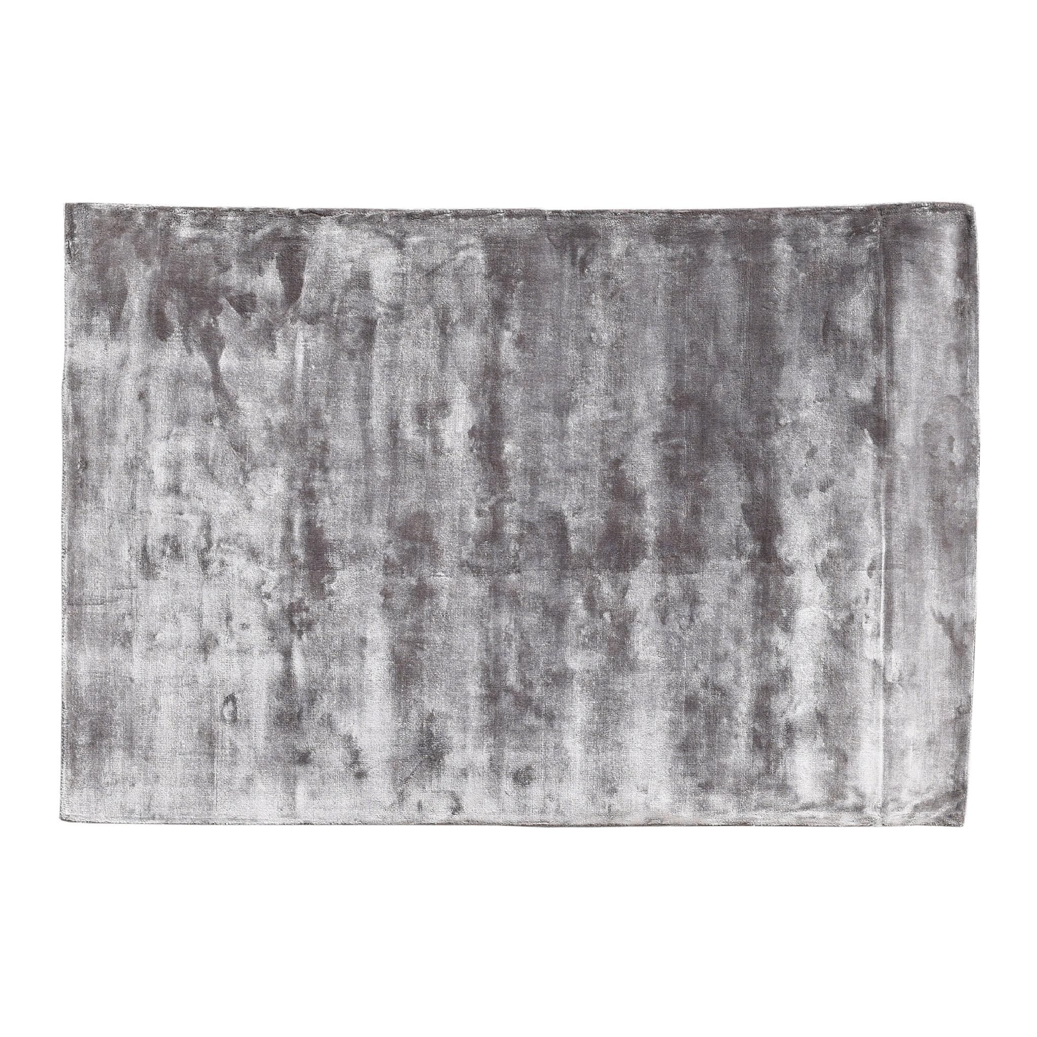 PTMD Flavia Rechthoekig Tapijt - 160 x 230 x 1 cm - Viscose - Grijs
