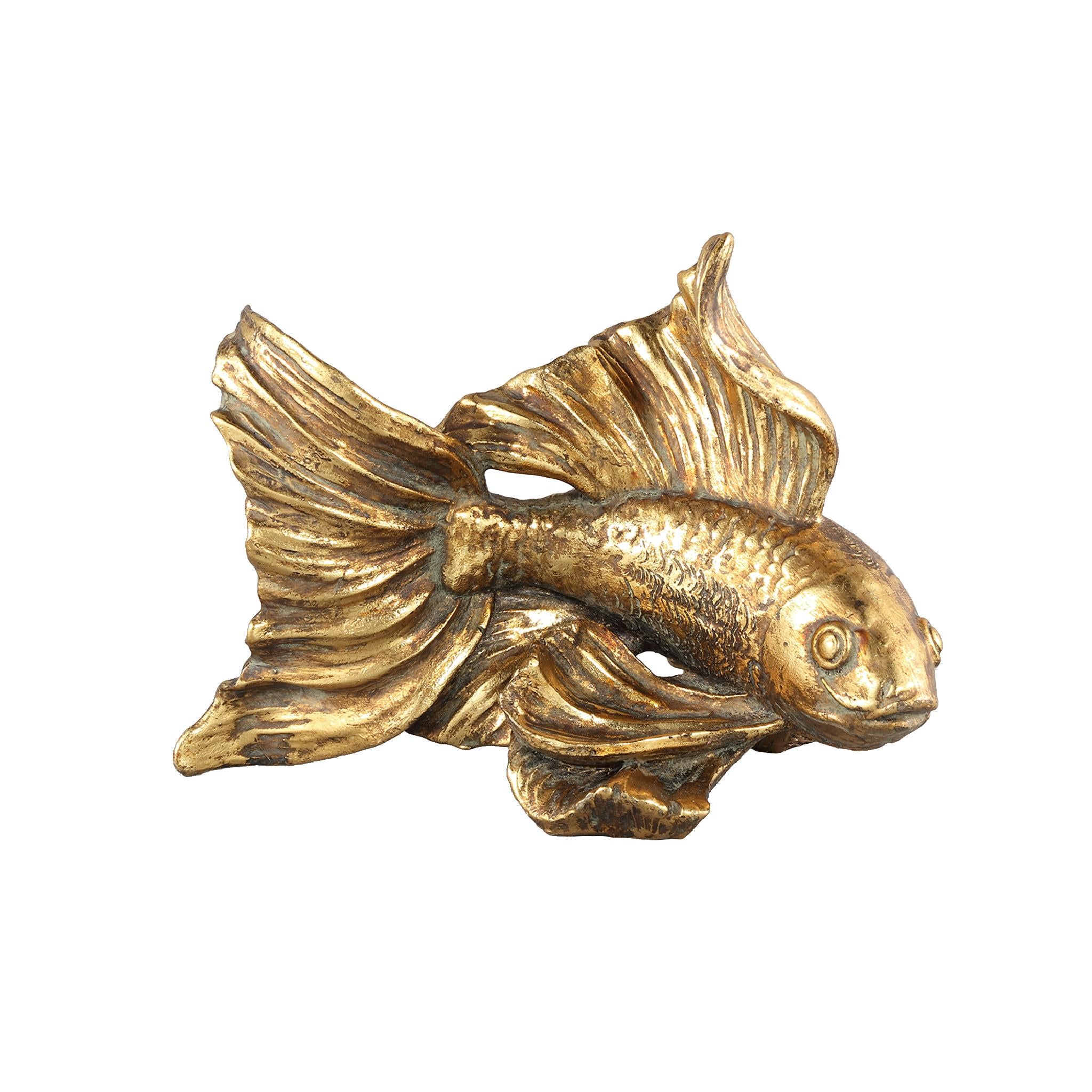 PTMD Azzy Decoratief Standbeeld - 21 x 14 x 16,5 cm  - Poly - Goud