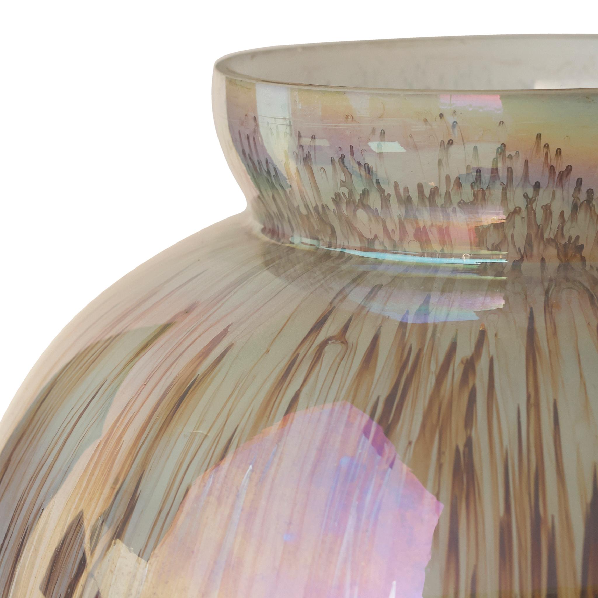 PTMD Xela Windlicht - 23,5 x 23,5 x 24 cm  - Glas - Grijs