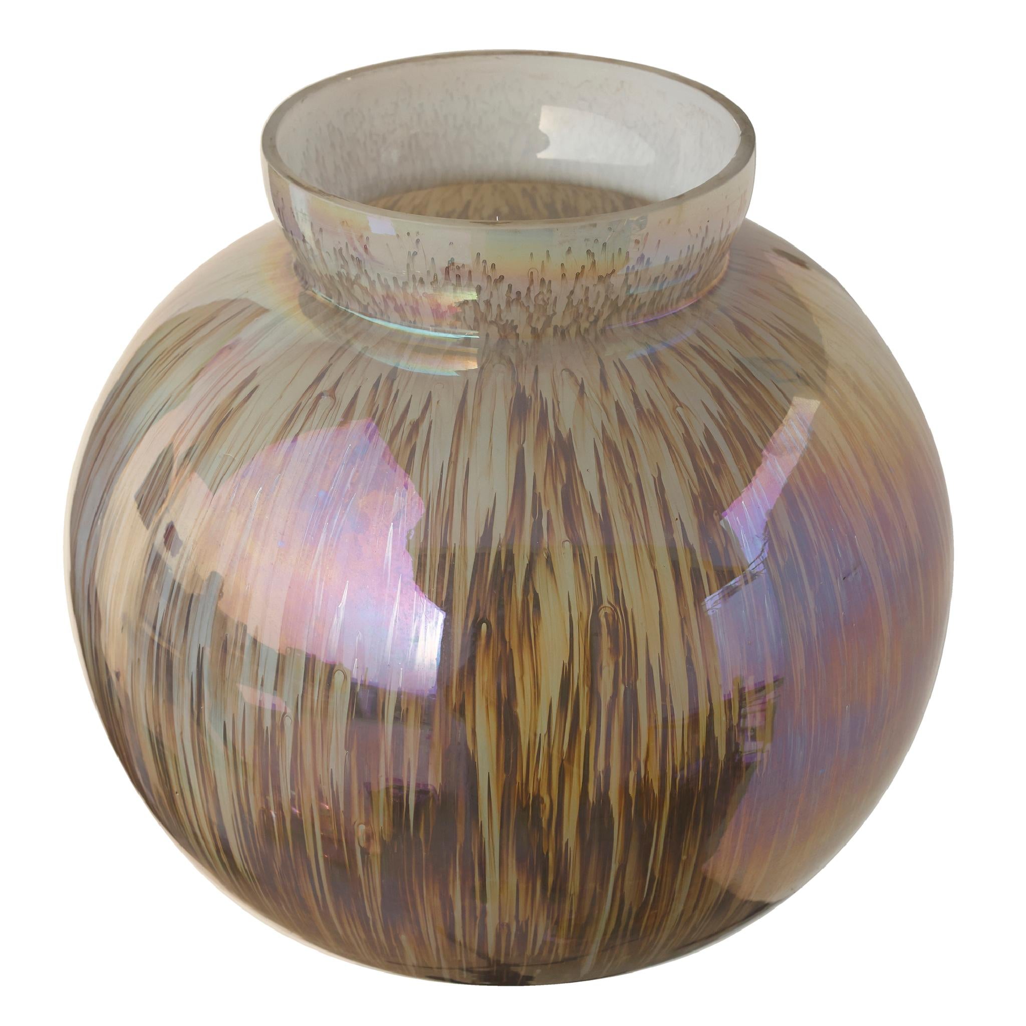 PTMD Xela Windlicht - 23,5 x 23,5 x 24 cm  - Glas - Grijs
