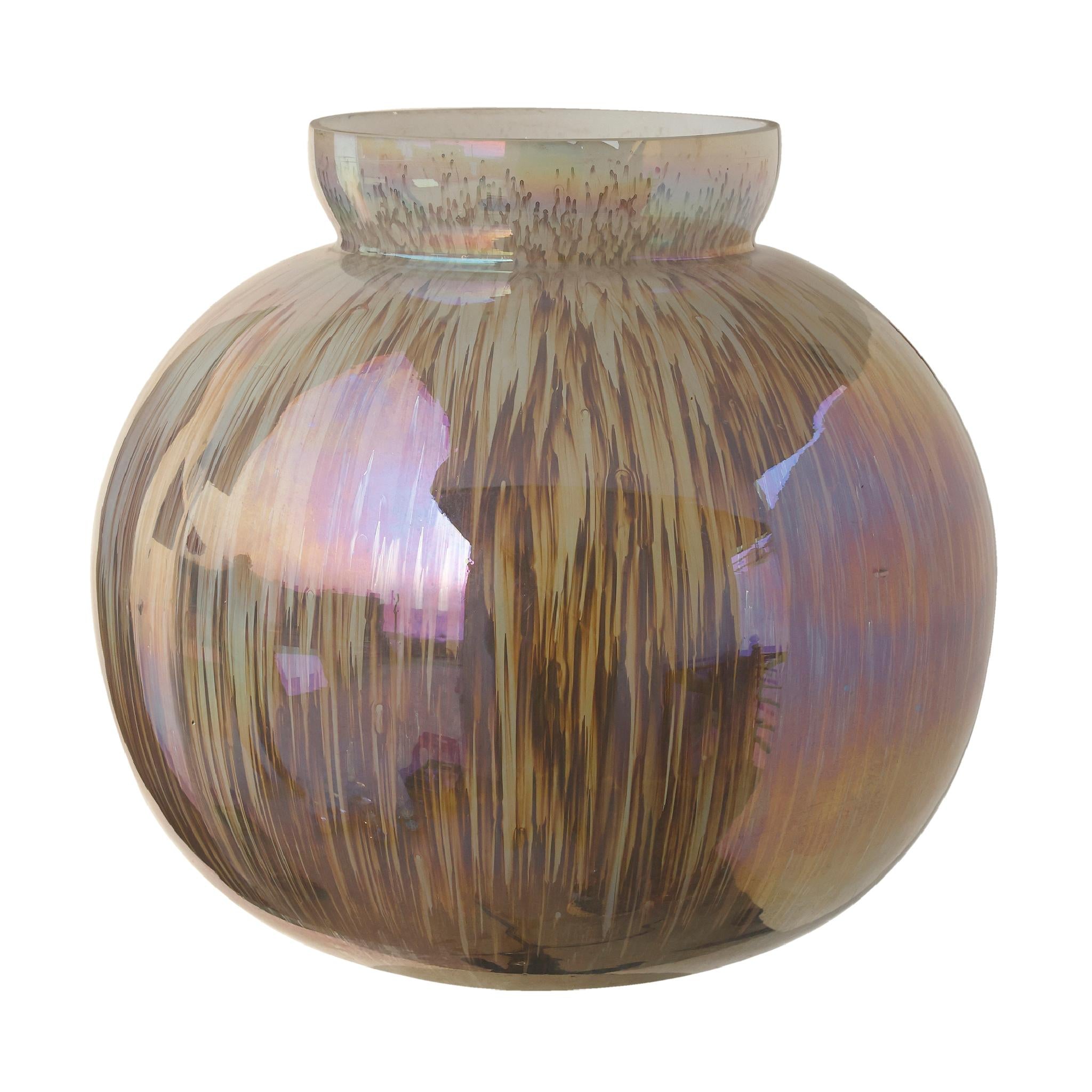 PTMD Xela Windlicht - 23,5 x 23,5 x 24 cm  - Glas - Grijs