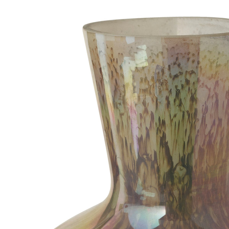 PTMD Vaas Xela - 16x16x20 cm - Glas - Grijs