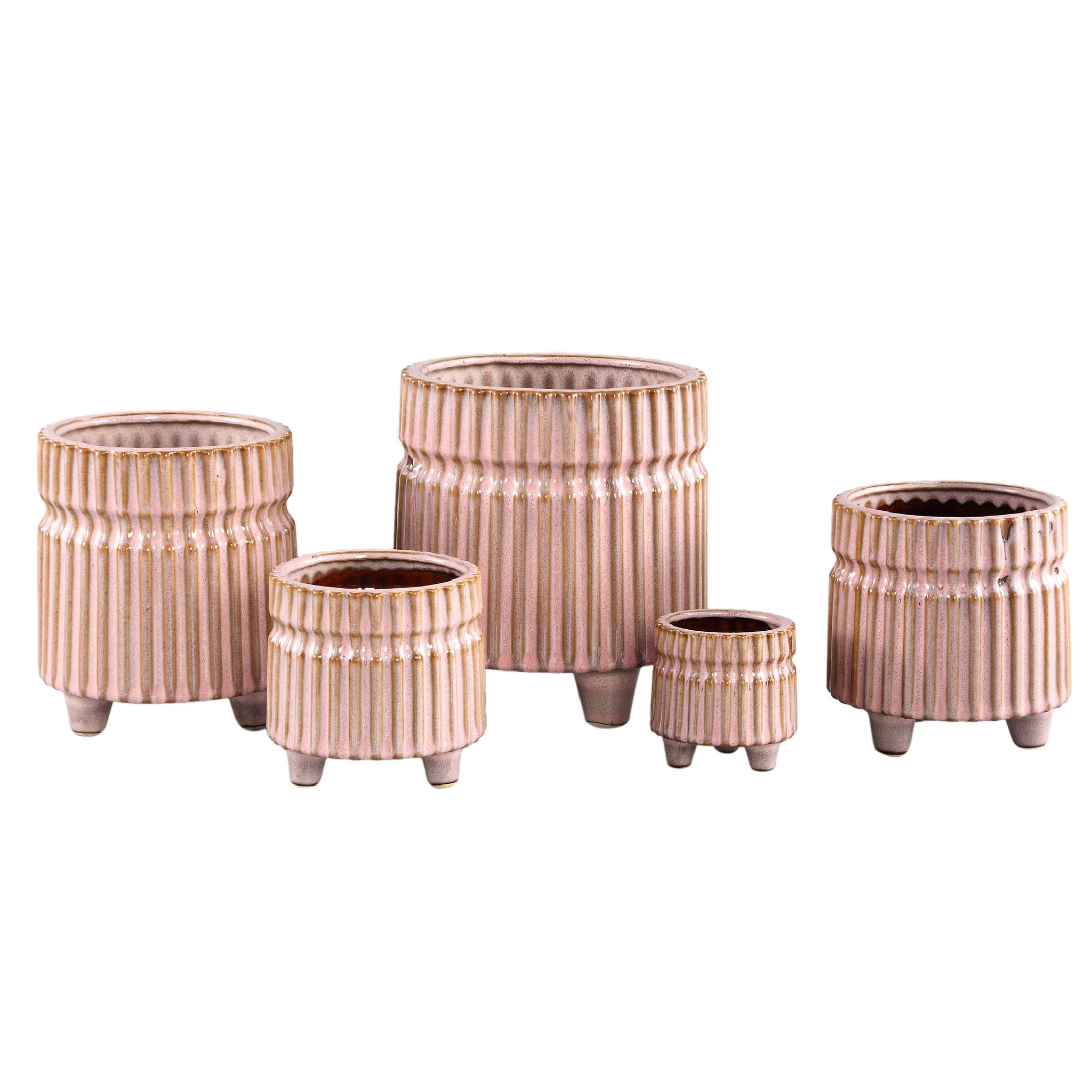 PTMD Molly Bloempot - 18 x 18 x 19 cm  - Keramiek - Roze