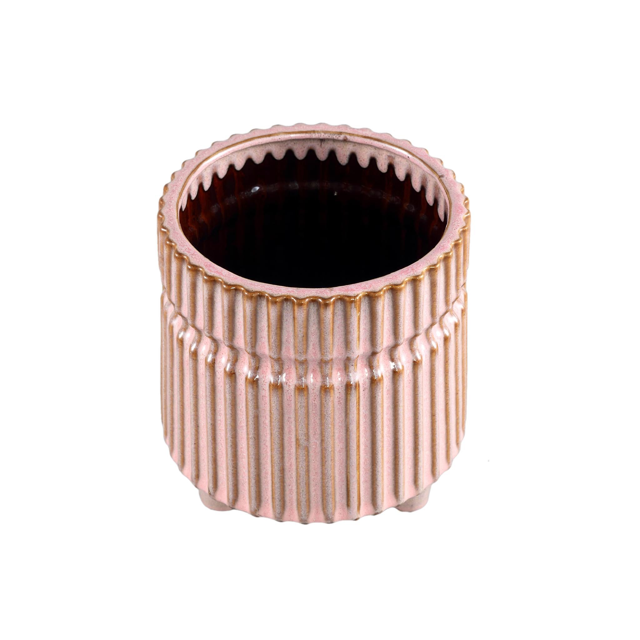 PTMD Molly Bloempot - 18 x 18 x 19 cm  - Keramiek - Roze