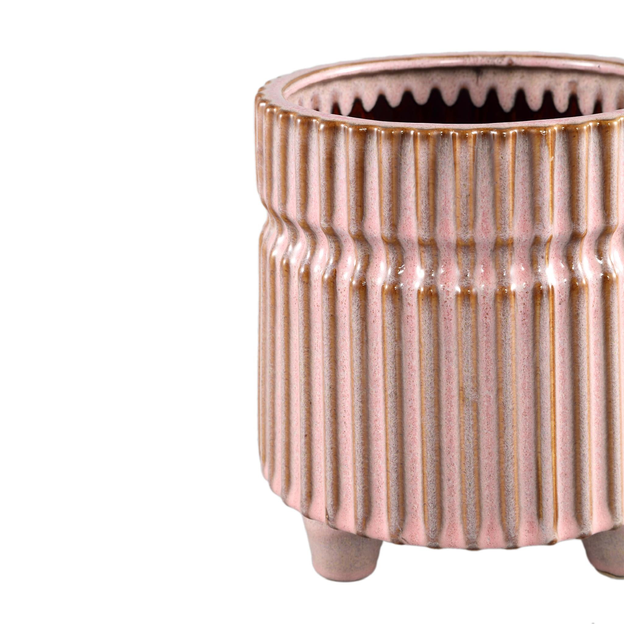PTMD Molly Bloempot - 18 x 18 x 19 cm  - Keramiek - Roze