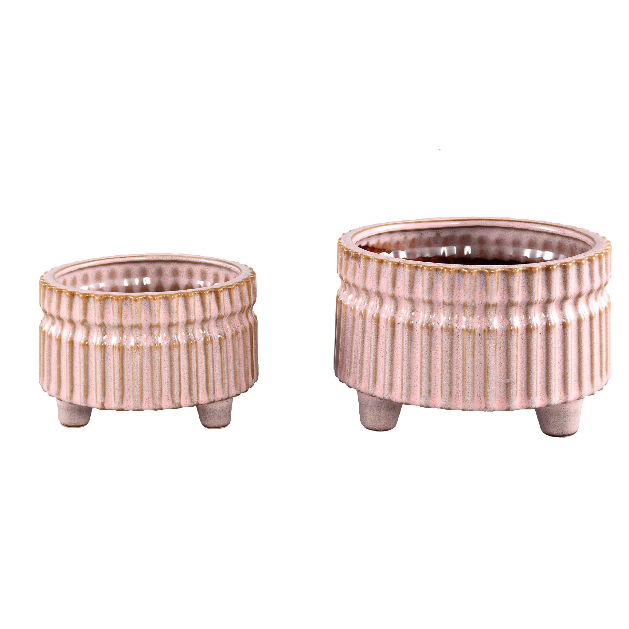 PTMD Molly Bloempot - 19,5 x 19,5 x 13 cm  - Keramiek - Roze