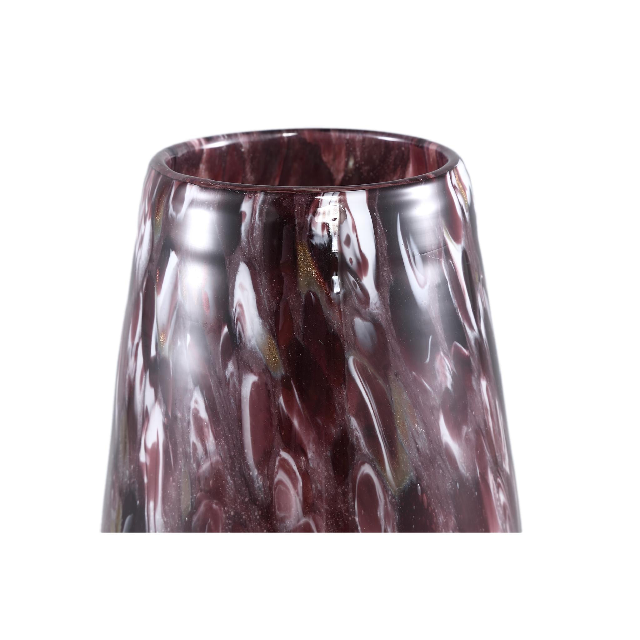 PTMD Gindora Ronde Vaas - H42 x Ø18,5 cm - Glas - Bruin