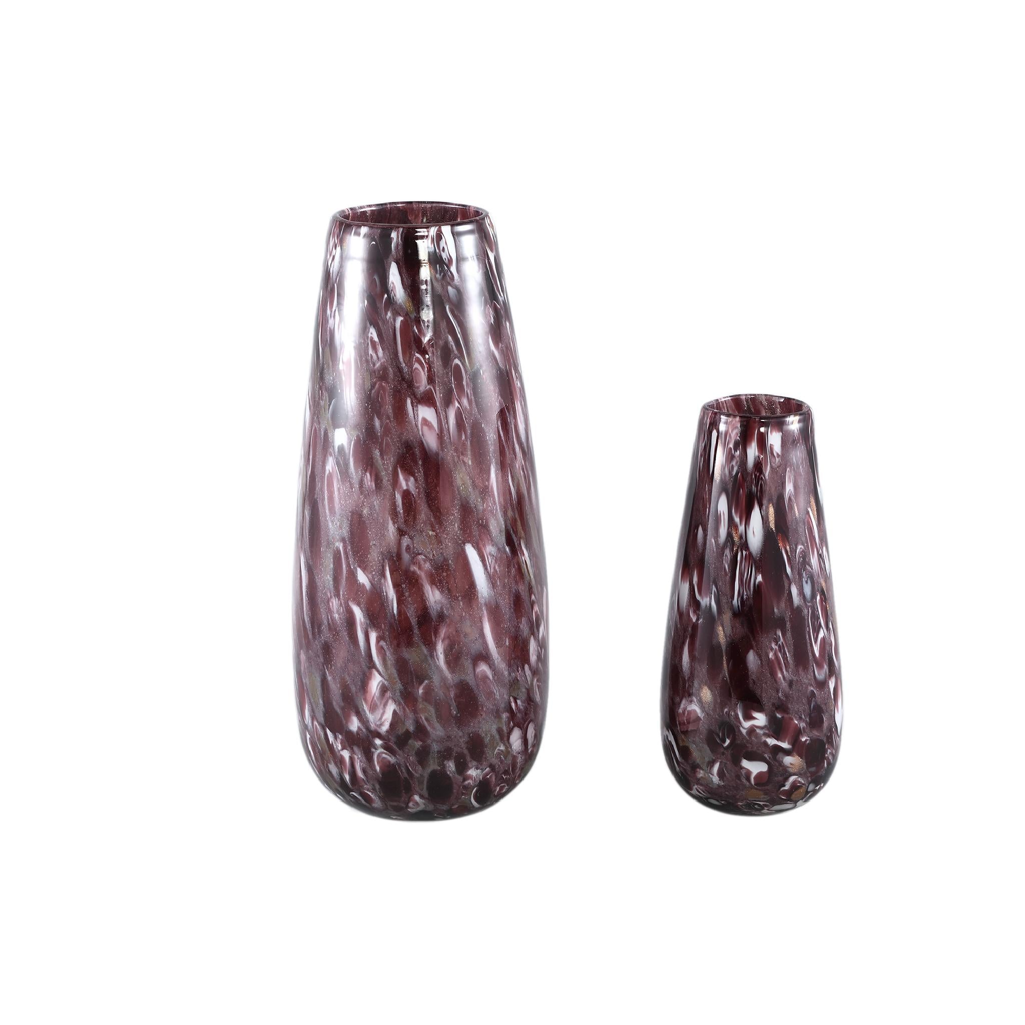 PTMD Gindora Ronde Vaas - H42 x Ø18,5 cm - Glas - Bruin