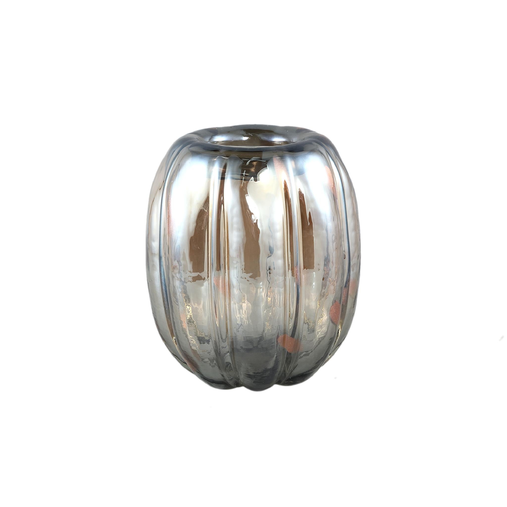 PTMD Arantza Ronde Vaas - H21,5 x Ø18 cm - Glas - Geel