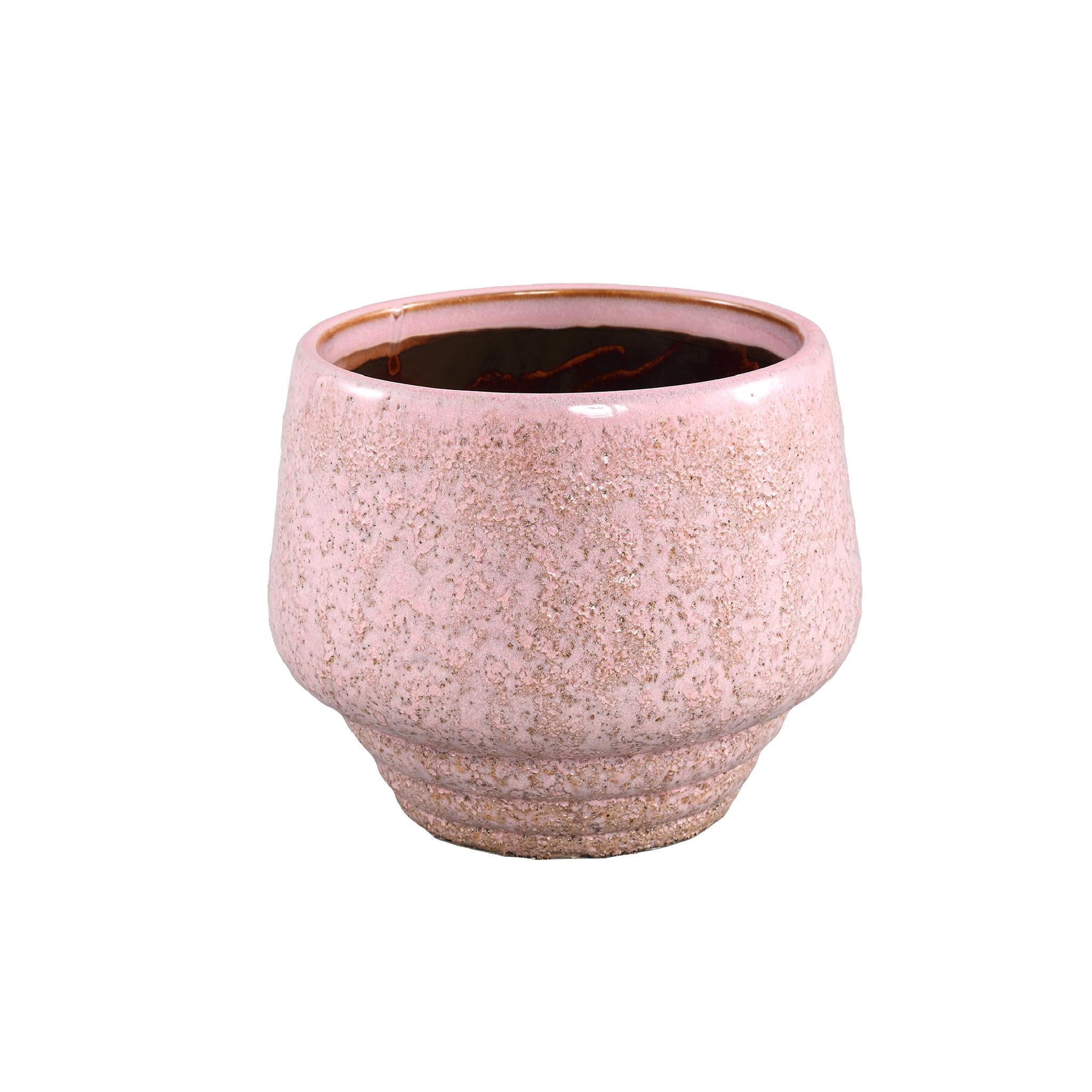 PTMD Merty Ronde Bloempot - H16 x Ø19 cm - Keramiek - Roze