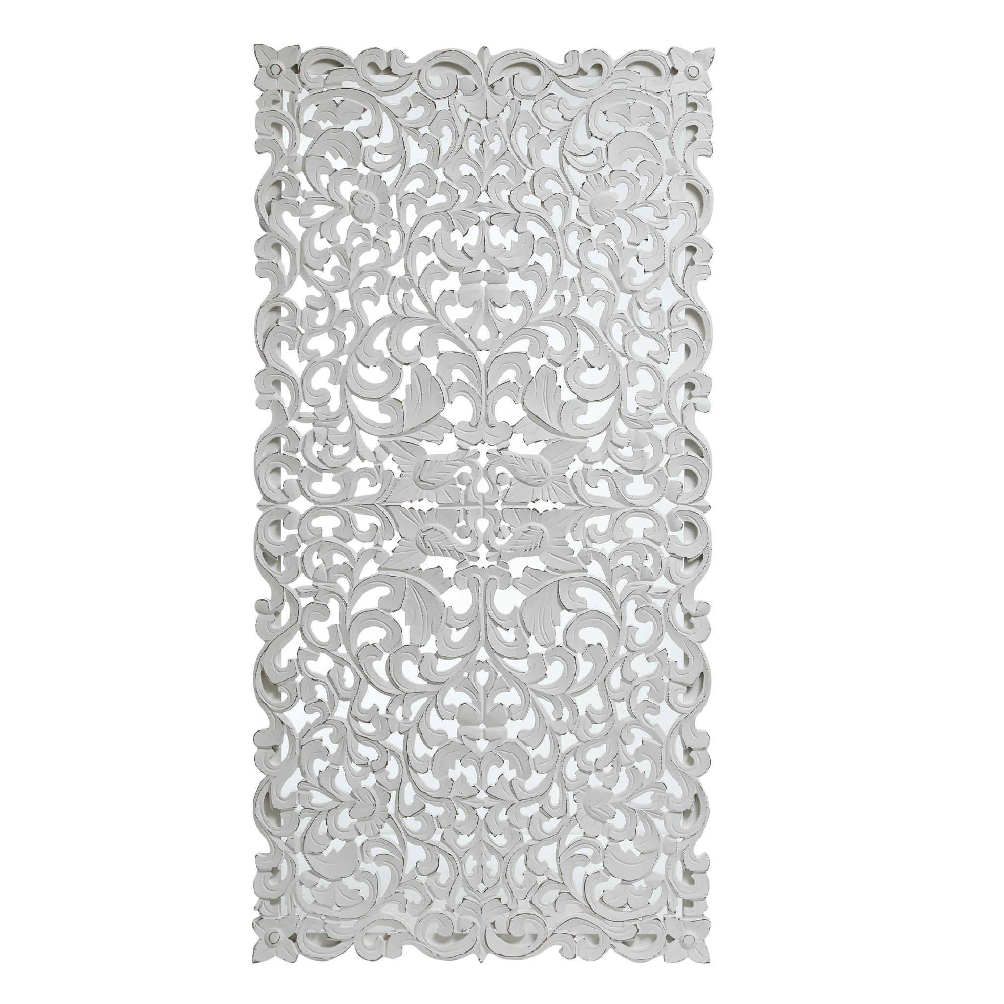 PTMD Livvy Muurdecoratie - 80 x 160 cm - MDF - Wit