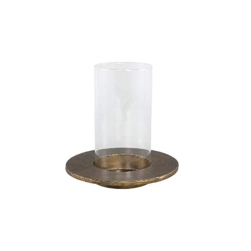 PTMD Windlicht Vinder - 20x20x20 cm - Metaal - Goud