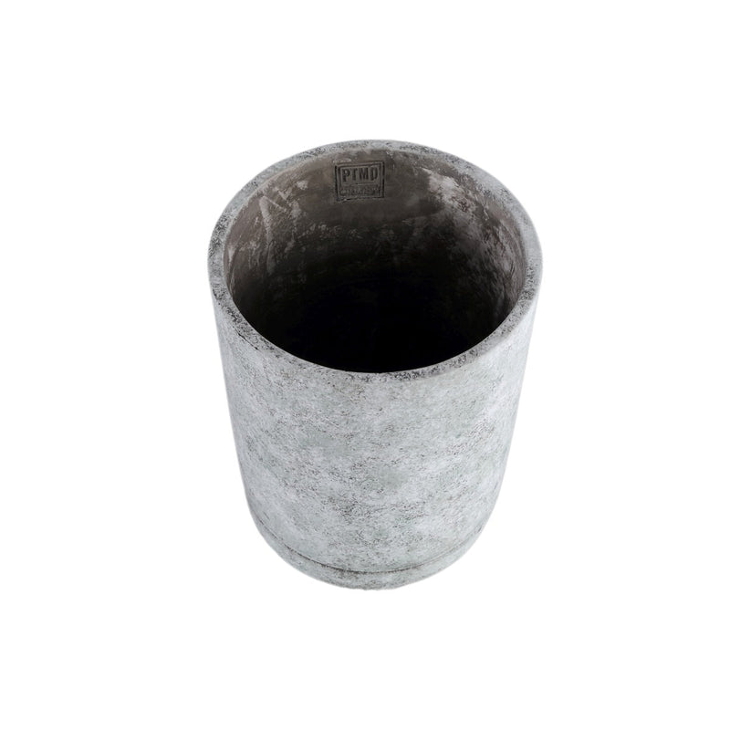 PTMD Bloempot Vik - 20x20x25 cm - Cement - Grijs