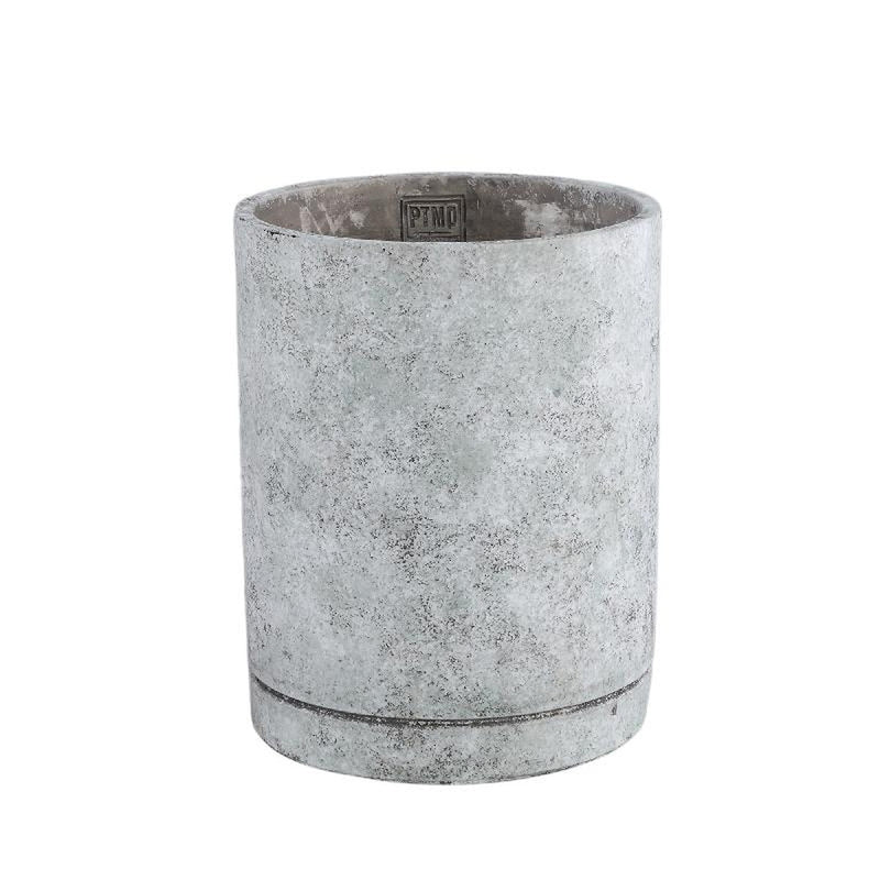 PTMD Bloempot Vik - 20x20x25 cm - Cement - Grijs