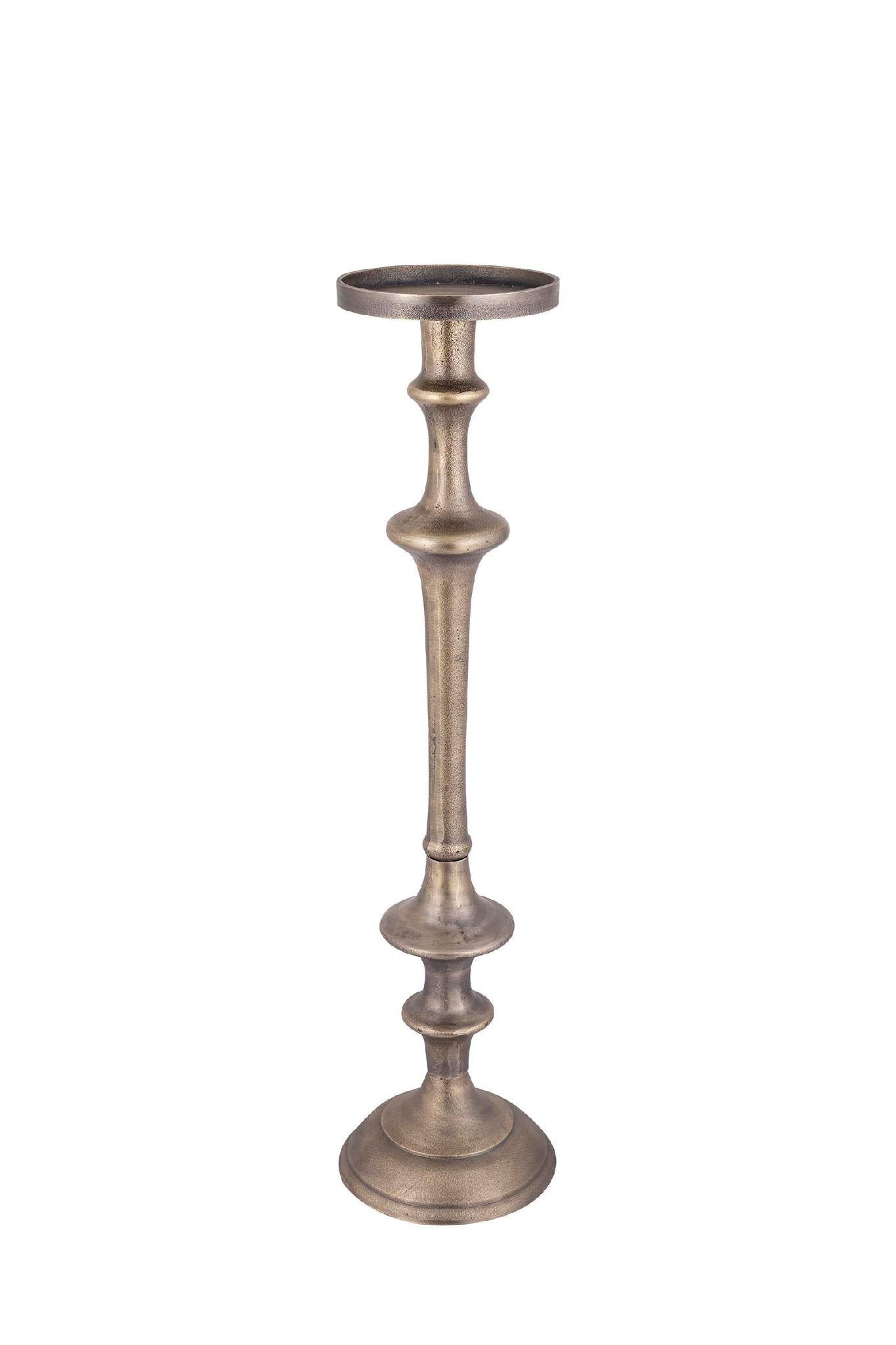 PTMD Yourney Kandelaar - 18 x 18 x 80 cm - Aluminium - Goud