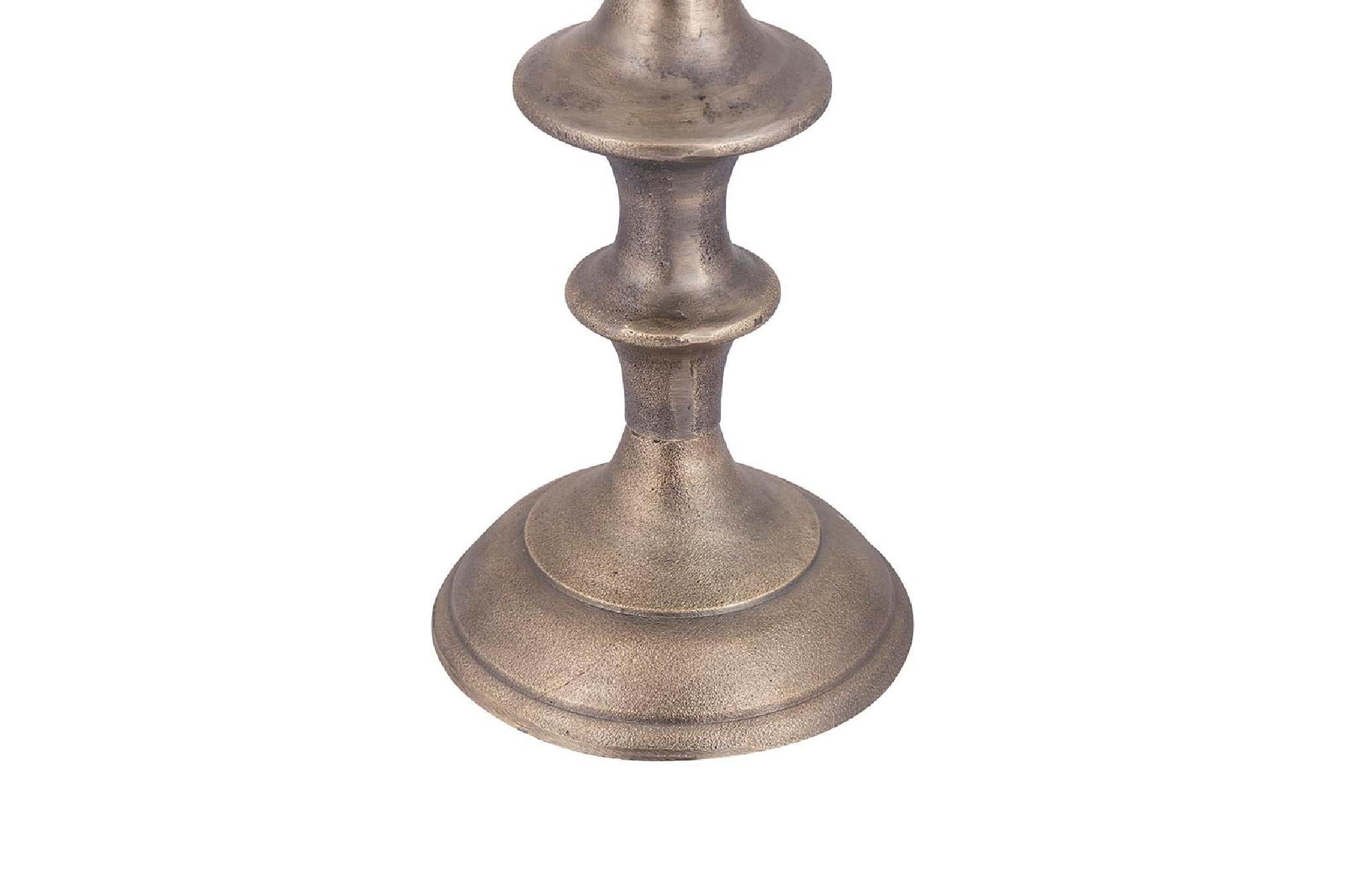 PTMD Yourney Kandelaar - 18 x 18 x 80 cm - Aluminium - Goud