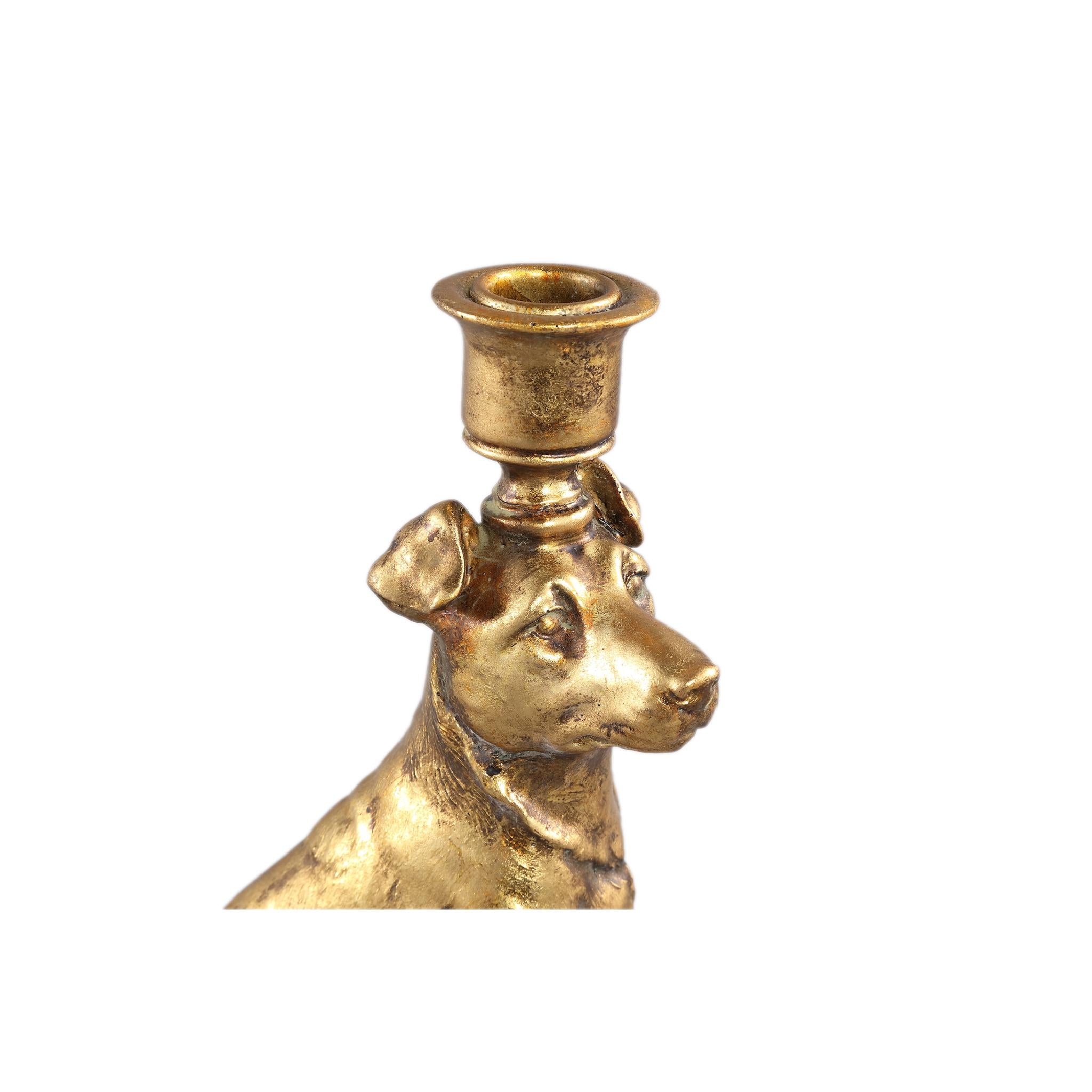 PTMD Emmerly Kandelaar - 14 x 8 x 25 cm - Polyresin - Goud