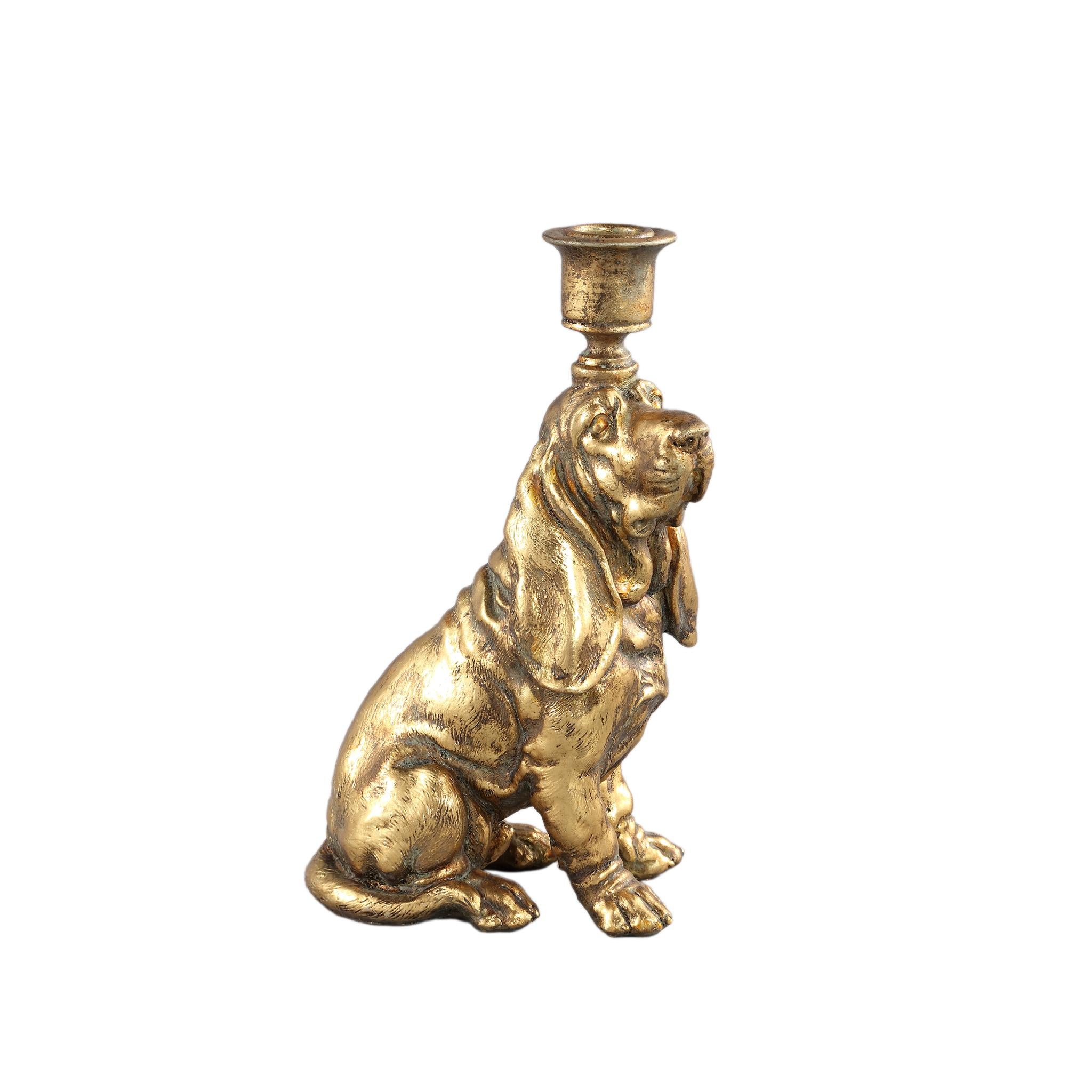 PTMD Emmerly Kandelaar - 15 x 10 x 24 cm - Polyresin - Goud