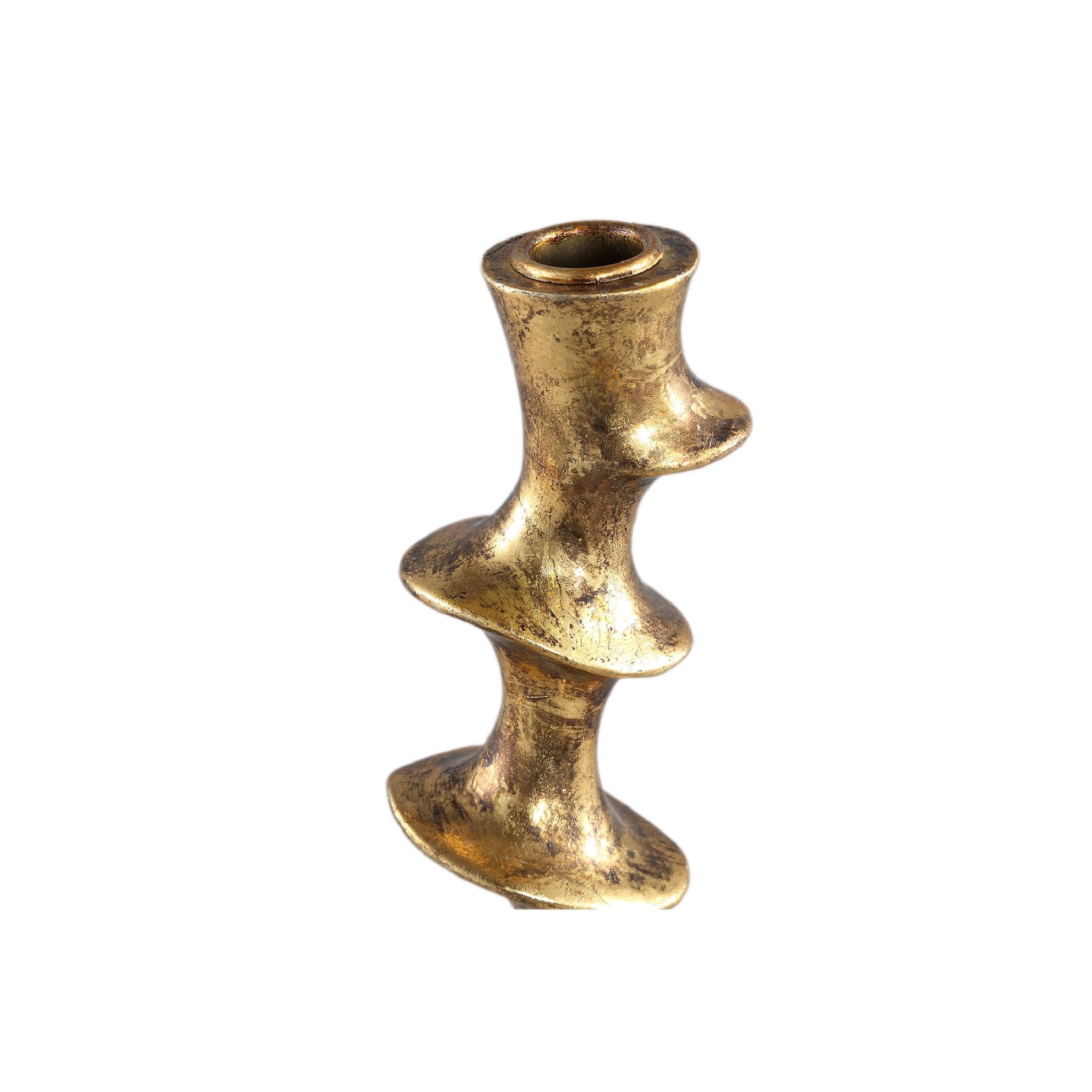 PTMD Movy Kandelaar - 11 x 11 x 45 cm - Polyresin - Goud