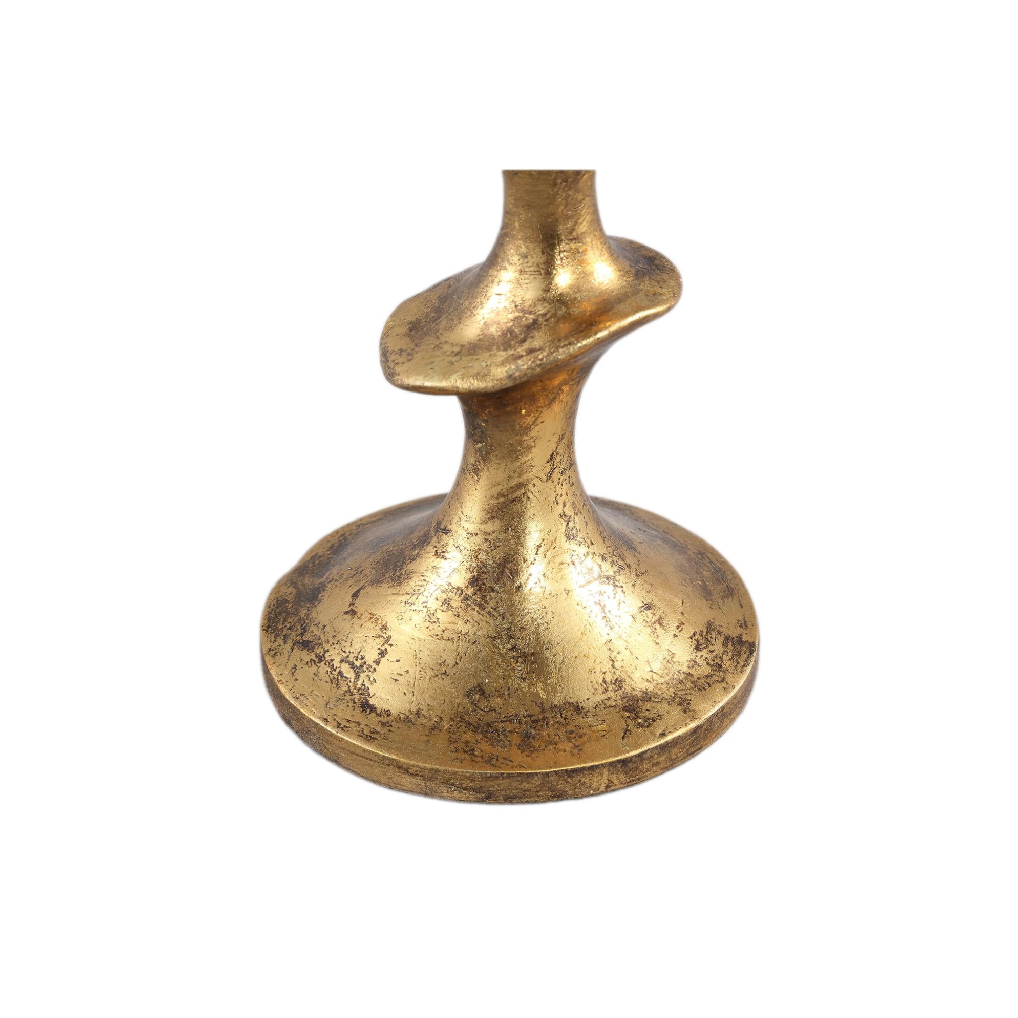 PTMD Movy Kandelaar - 11 x 11 x 45 cm - Polyresin - Goud