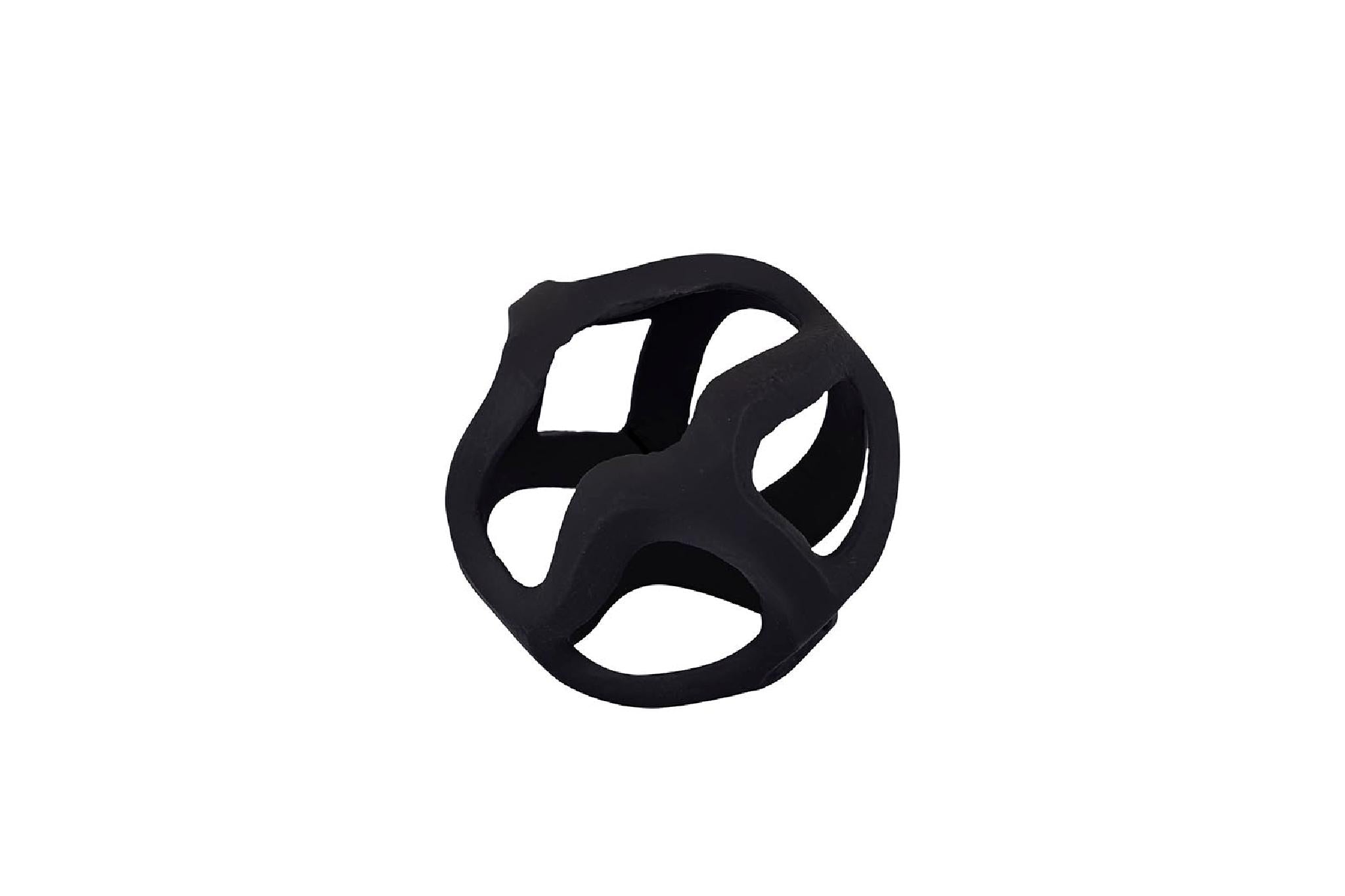 PTMD Axelle Decoratief Object - 10 x 10 x 10 cm - Aluminium - Zwart