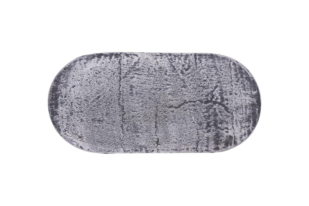 PTMD Bijzettafel Janca - 66x33x50 cm - Ijzer - Zwart - Set van 2
