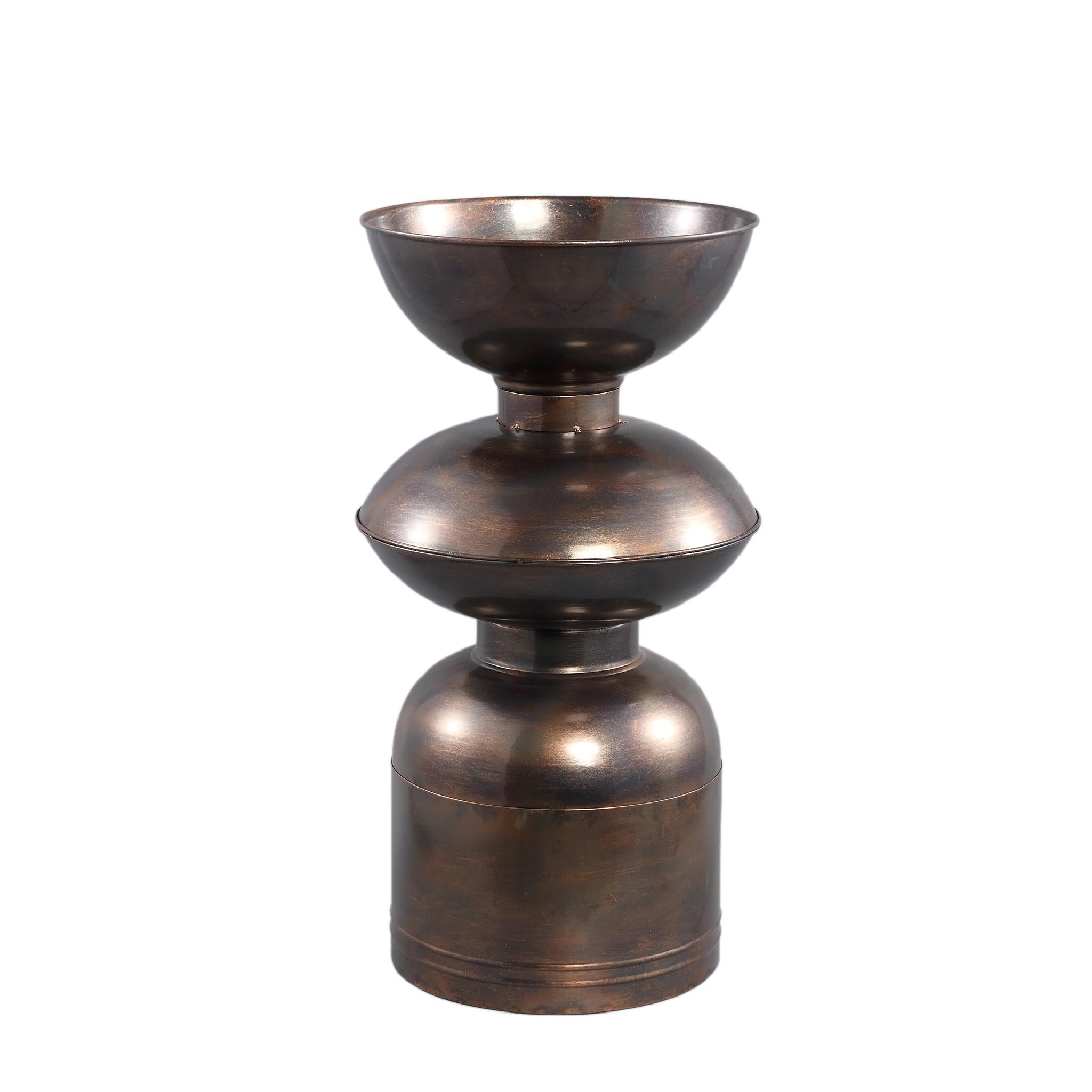 PTMD Nizze Vaas - 36 x 36 x 67 cm - Metaal - Koper