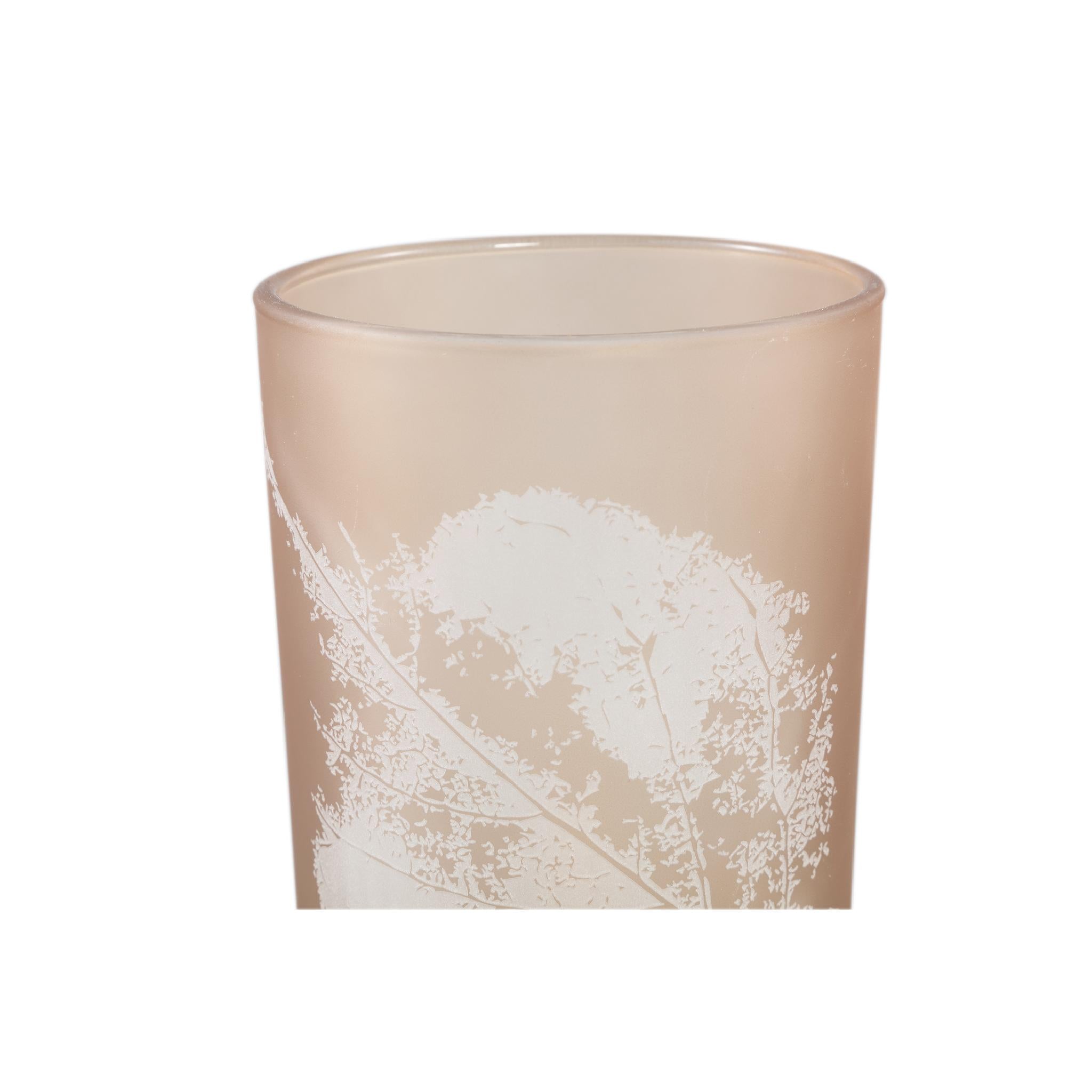 PTMD Pinny Windlicht - 12 x 12 x 20 cm - Glas - Bruin