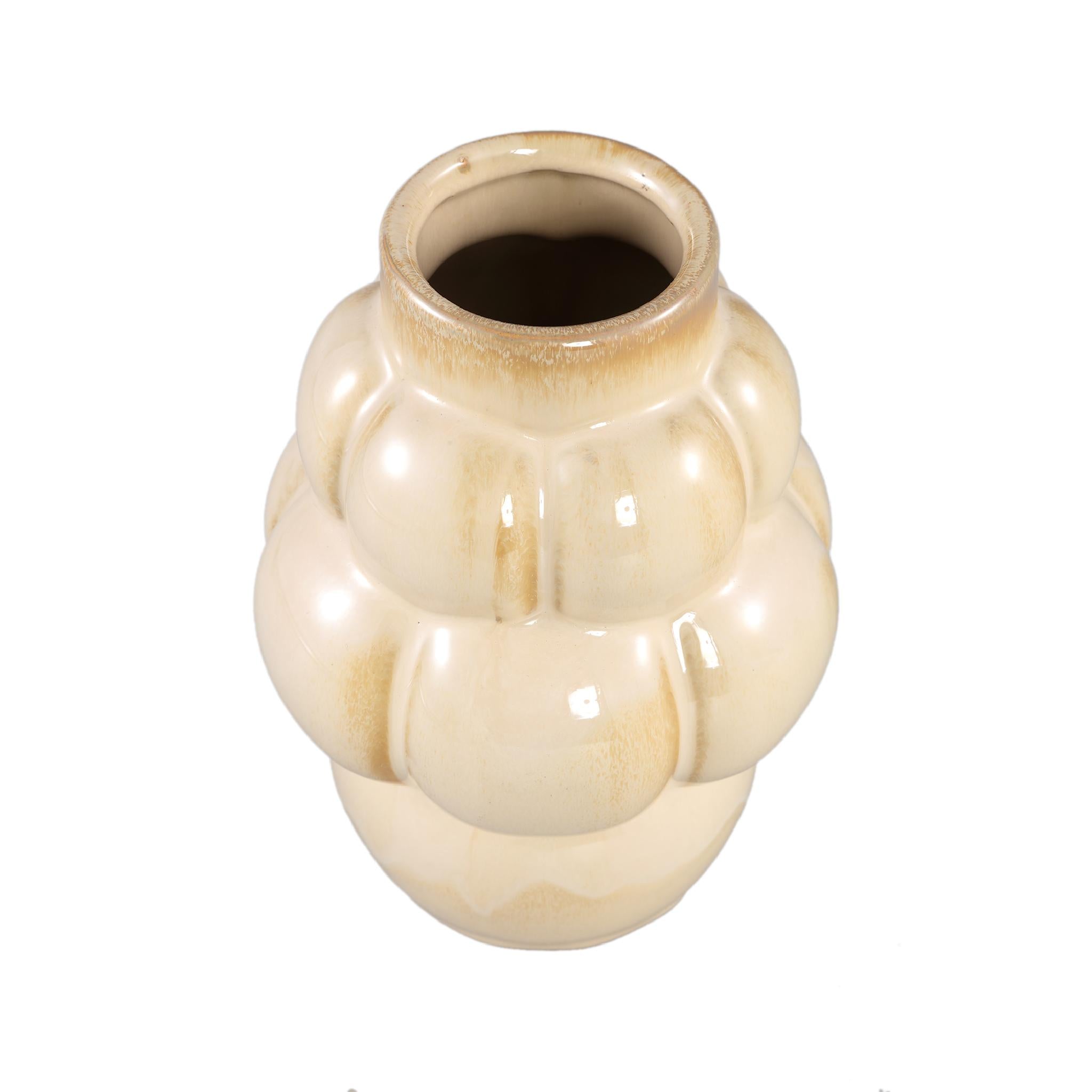 PTMD Nolay Vaas - 16 x 16 x 22 cm - Keramiek - Creme