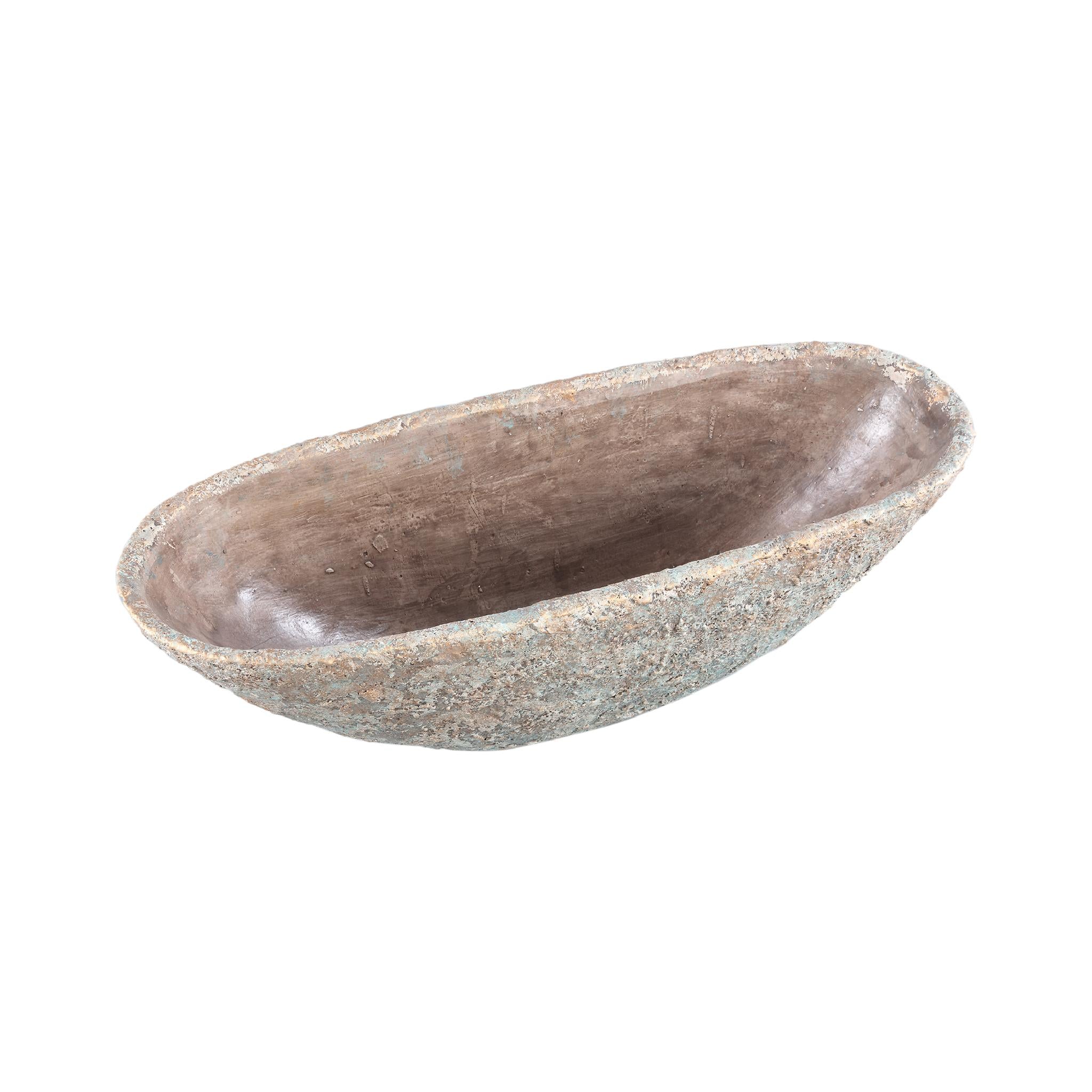 PTMD Hayle Bloempot - 64 x 24 x 21 cm - Cement - Creme