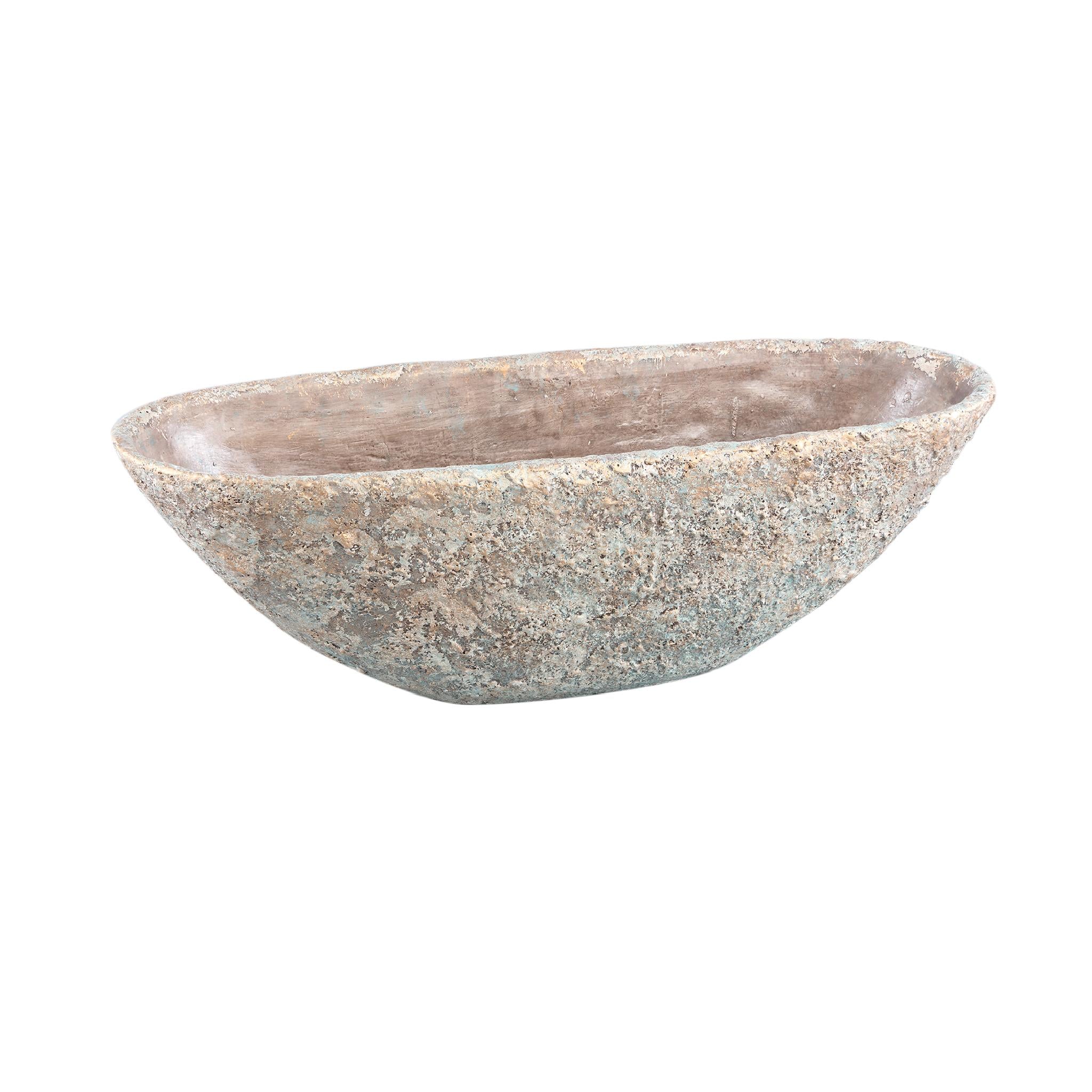 PTMD Hayle Bloempot - 64 x 24 x 21 cm - Cement - Creme