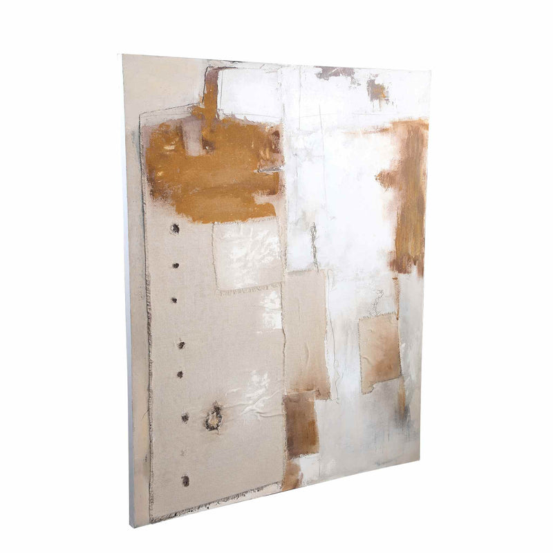 PTMD Wanddecoratie Odile Mix - 120x4x150 cm - Canvas - Multi