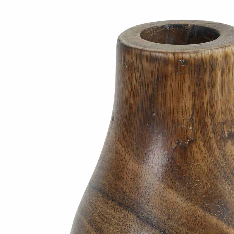 PTMD Bloempot Yolande - 20x20x60 cm - Hout - Bruin