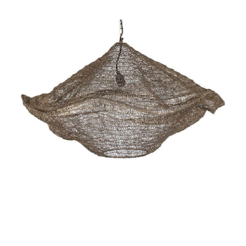 PTMD Hanglamp Lailaa - 90x90x37 cm - Ijzer - Messing