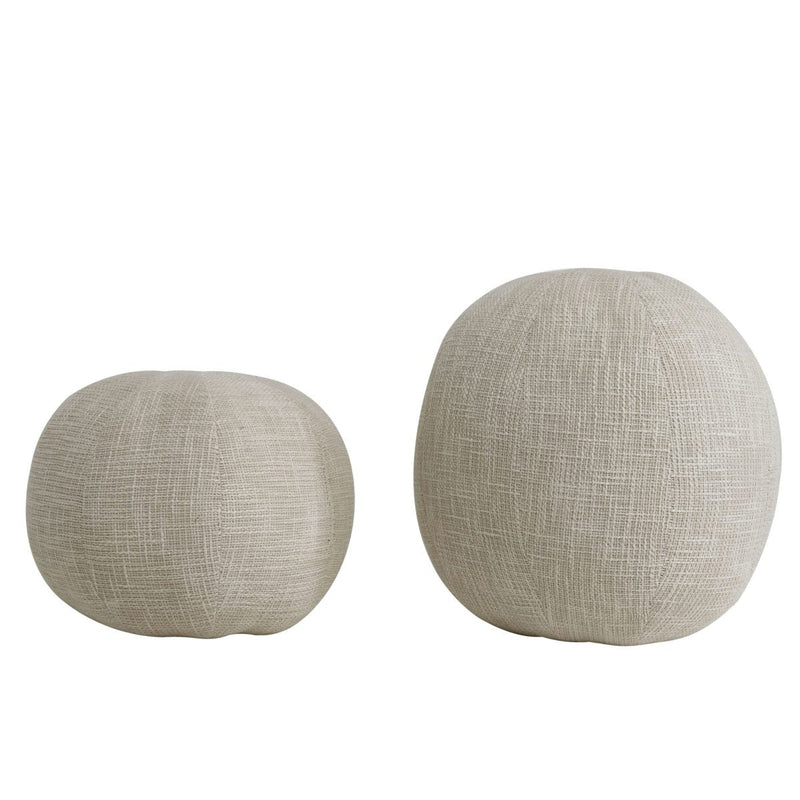 PTMD Sierkussen Sanah - 30x30x30 cm - Katoen - Creme