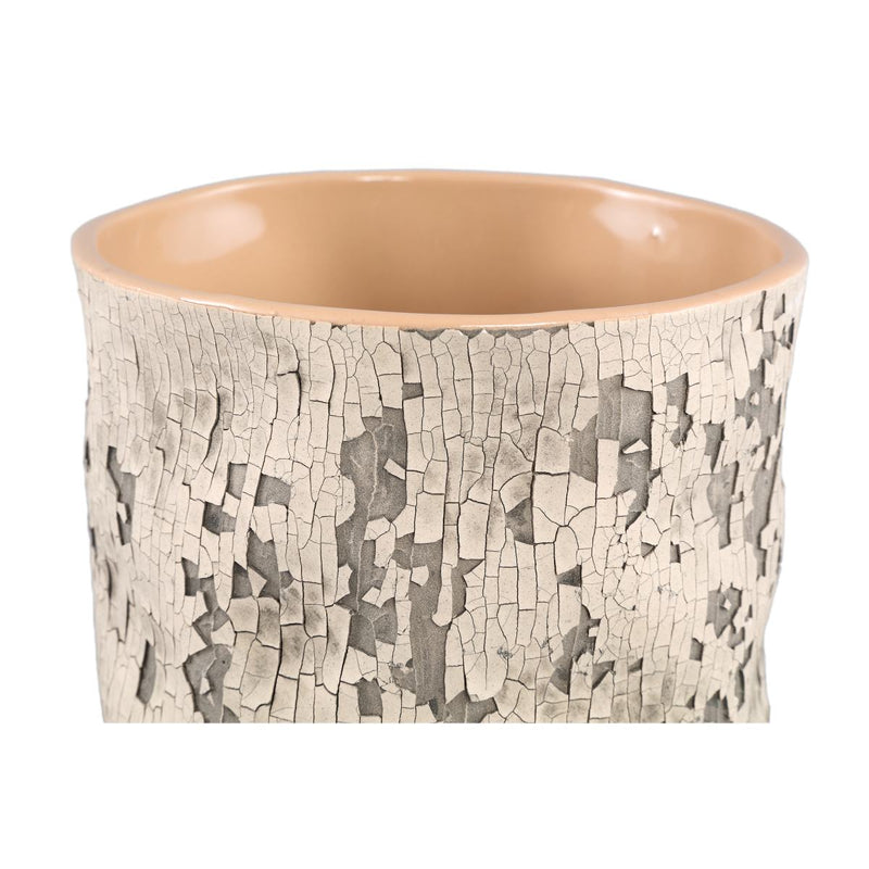 PTMD Bloempot Millay - 17x17x16 cm - Keramiek - Beige